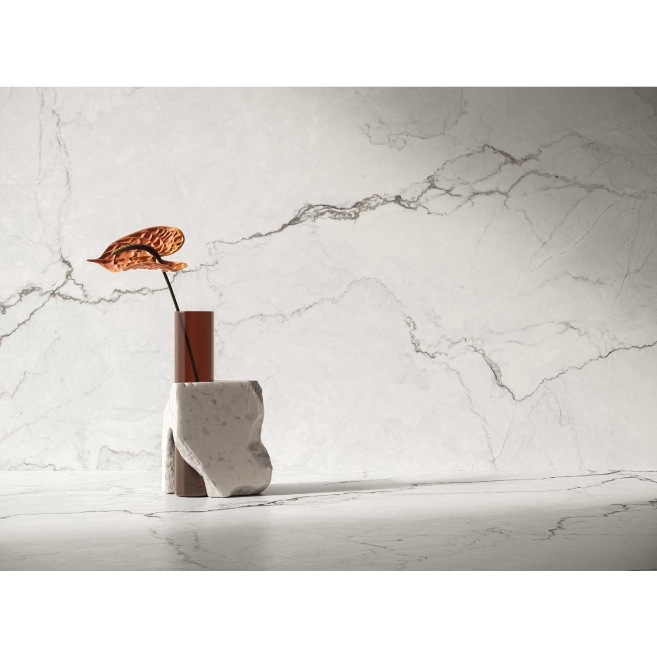 Flaviker Supreme Memories Boden- und Wandfliese Quarzite Luna matt 120x120 cm