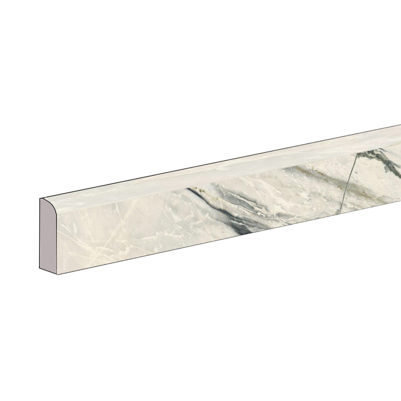 Flaviker Supreme Treasure Sockel Calacatta Emerald ANT 3D 5,5x120 cm