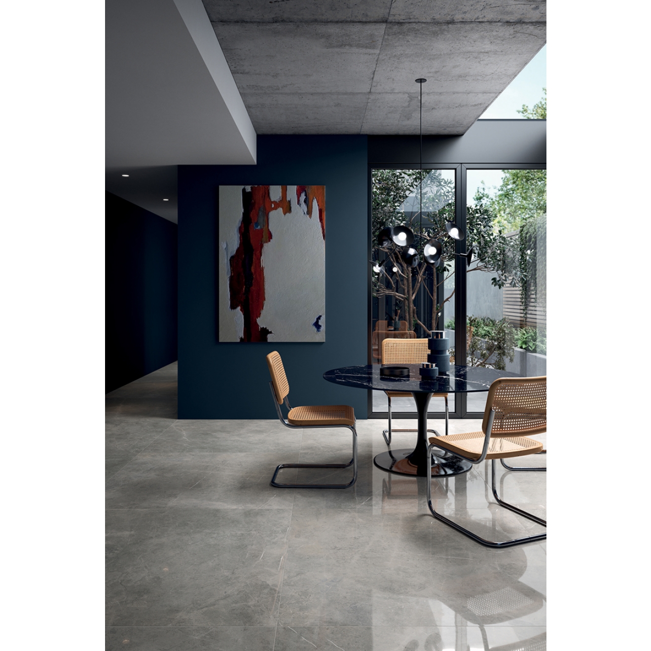 Flaviker Supreme Evo Boden- und Wandfliese Grey Amani Matt 120x120 cm