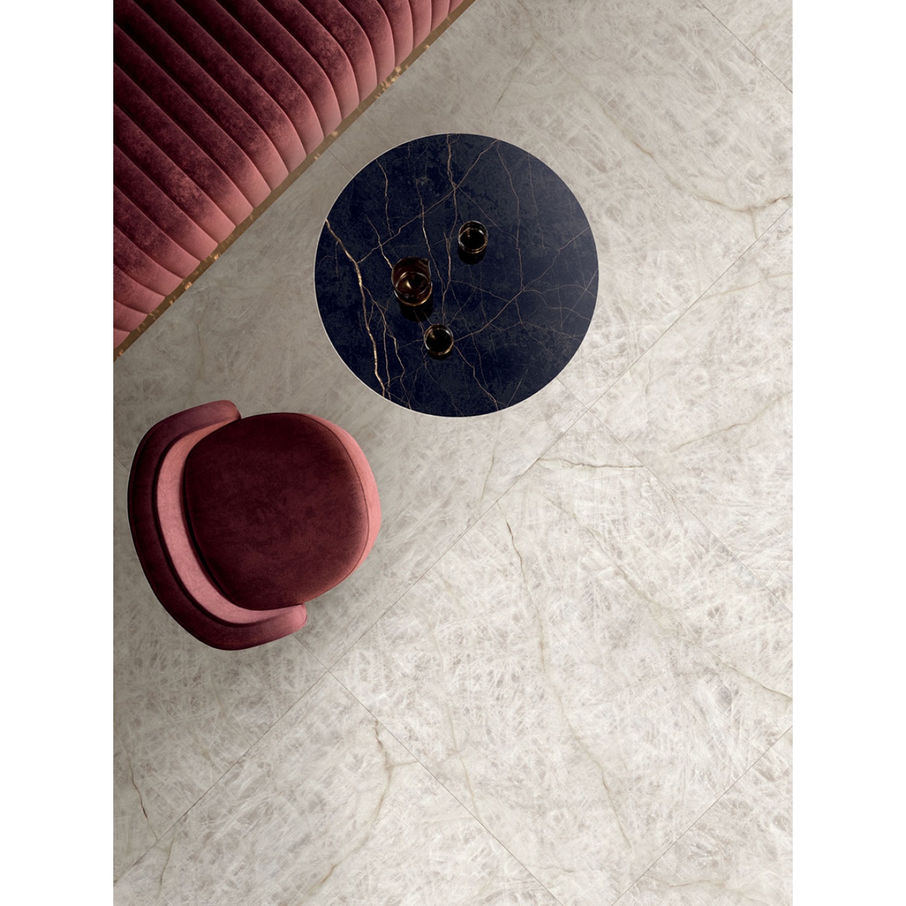 Flaviker Supreme Treasure Boden- und Wandfliese Cristallo Amber Matt 60x120 cm