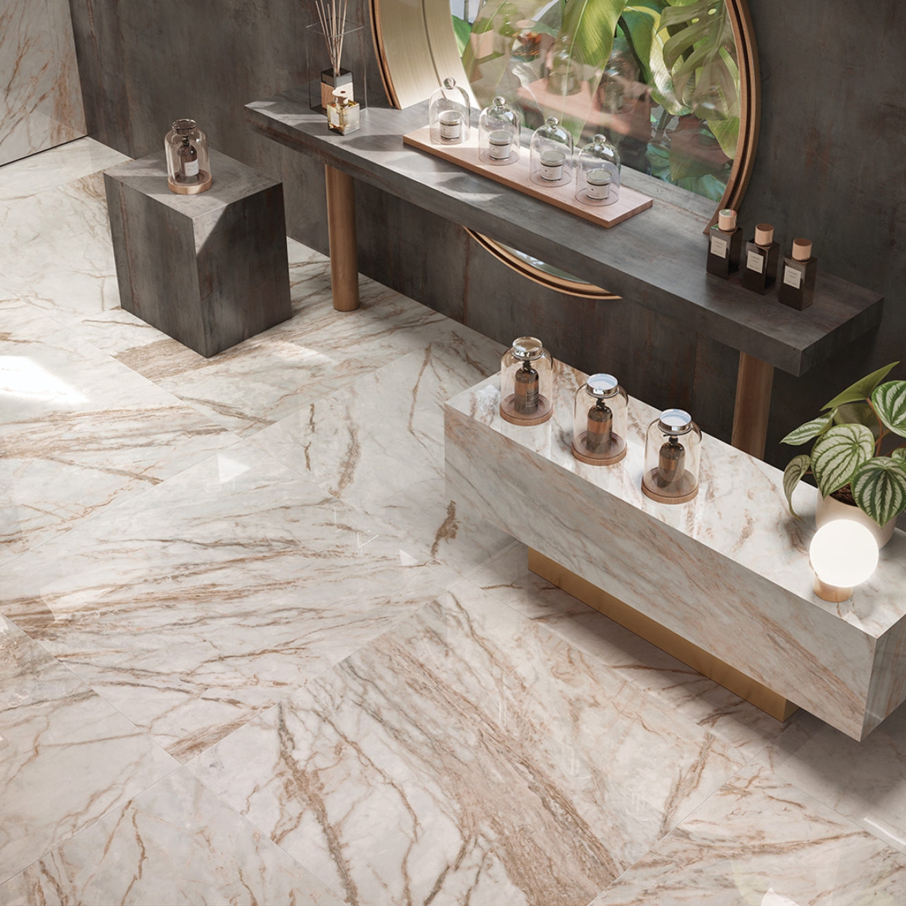 Flaviker Supreme Treasure Boden- und Wandfliese Luminous Everose Matt 60x120 cm