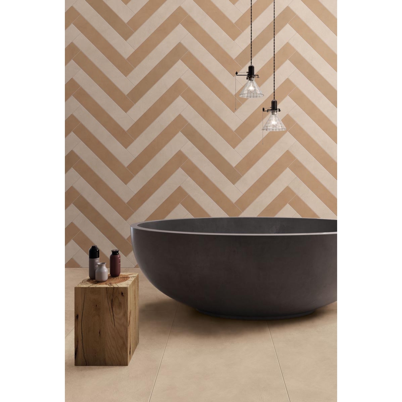 Flaviker Palette Mou NAT Boden- und Wandfliese 10x60 cm