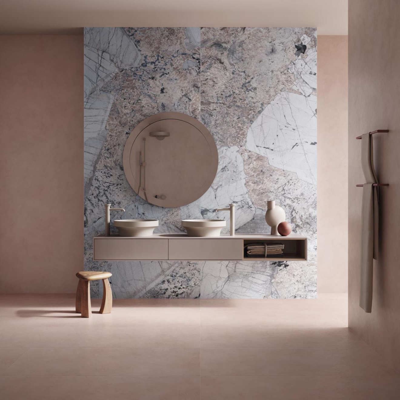 Flaviker Palette Clay NAT Boden- und Wandfliese 60x120 cm