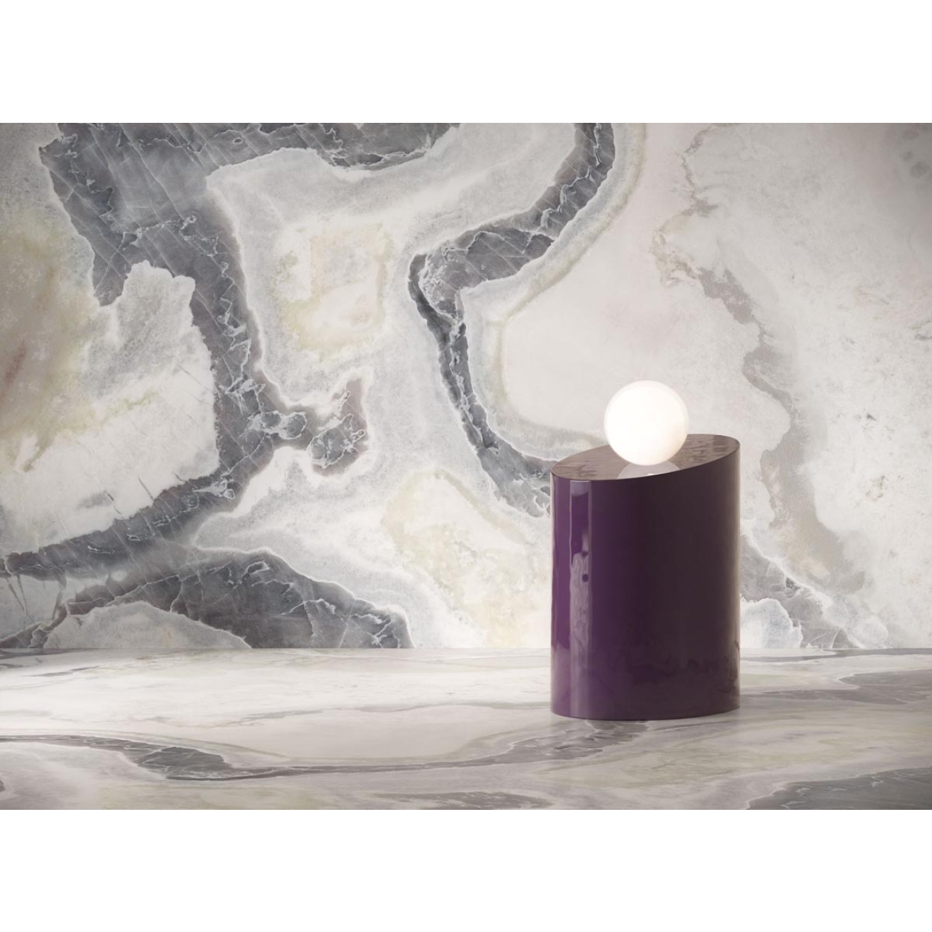 Flaviker Supreme Hedonism Dover White LUX 3D Boden- und Wandfliese 60x120 cm