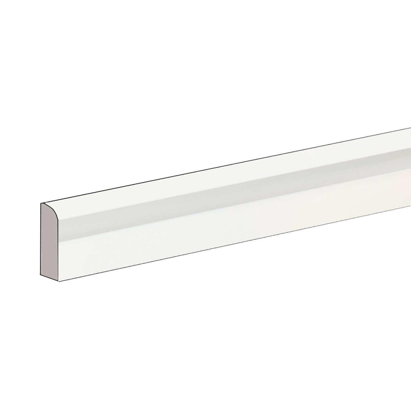 Flaviker Boiserie White NAT Sockel 10x60 cm