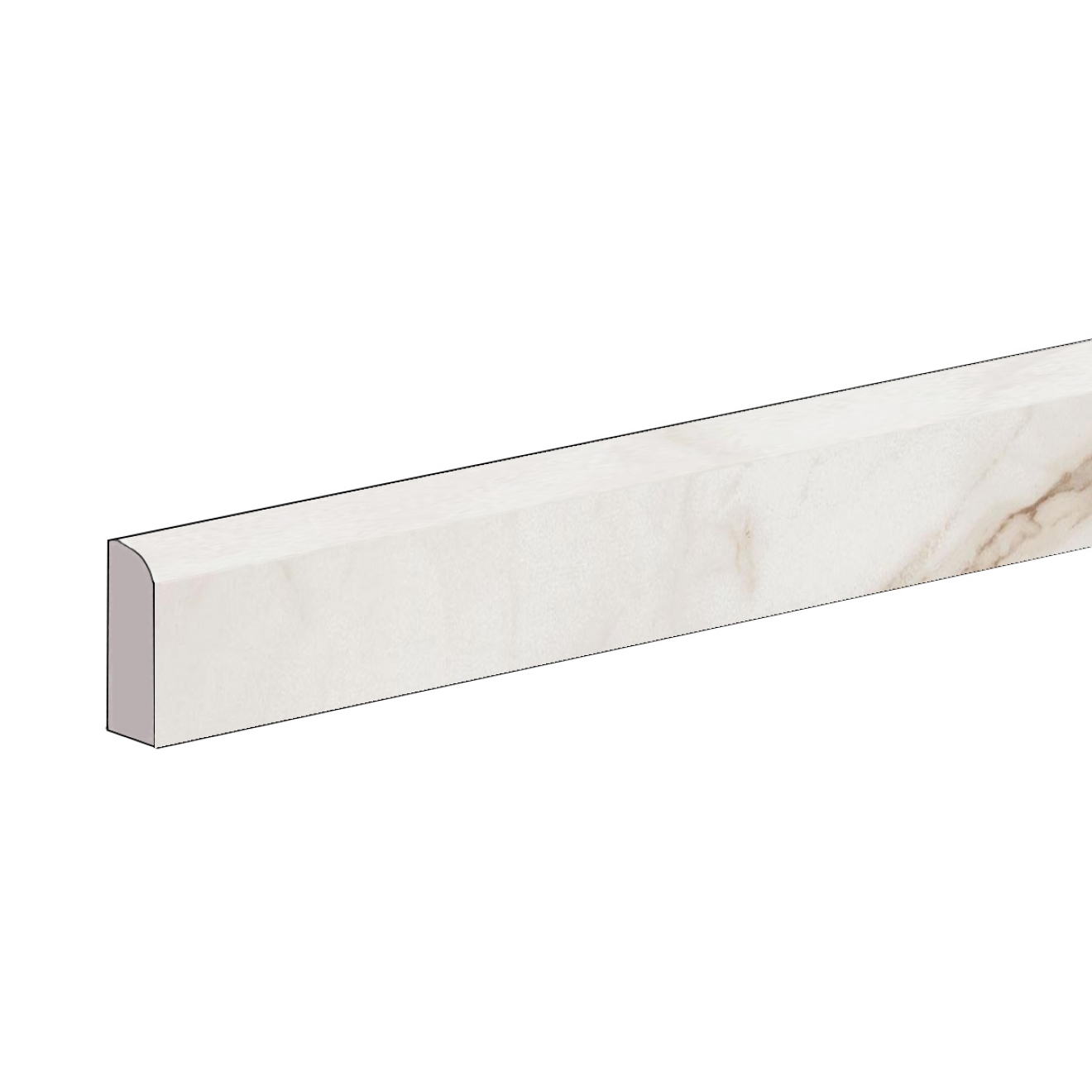 Flaviker Supreme Evo Sockel Calacatta Extra LUX+ 5,5x120 cm