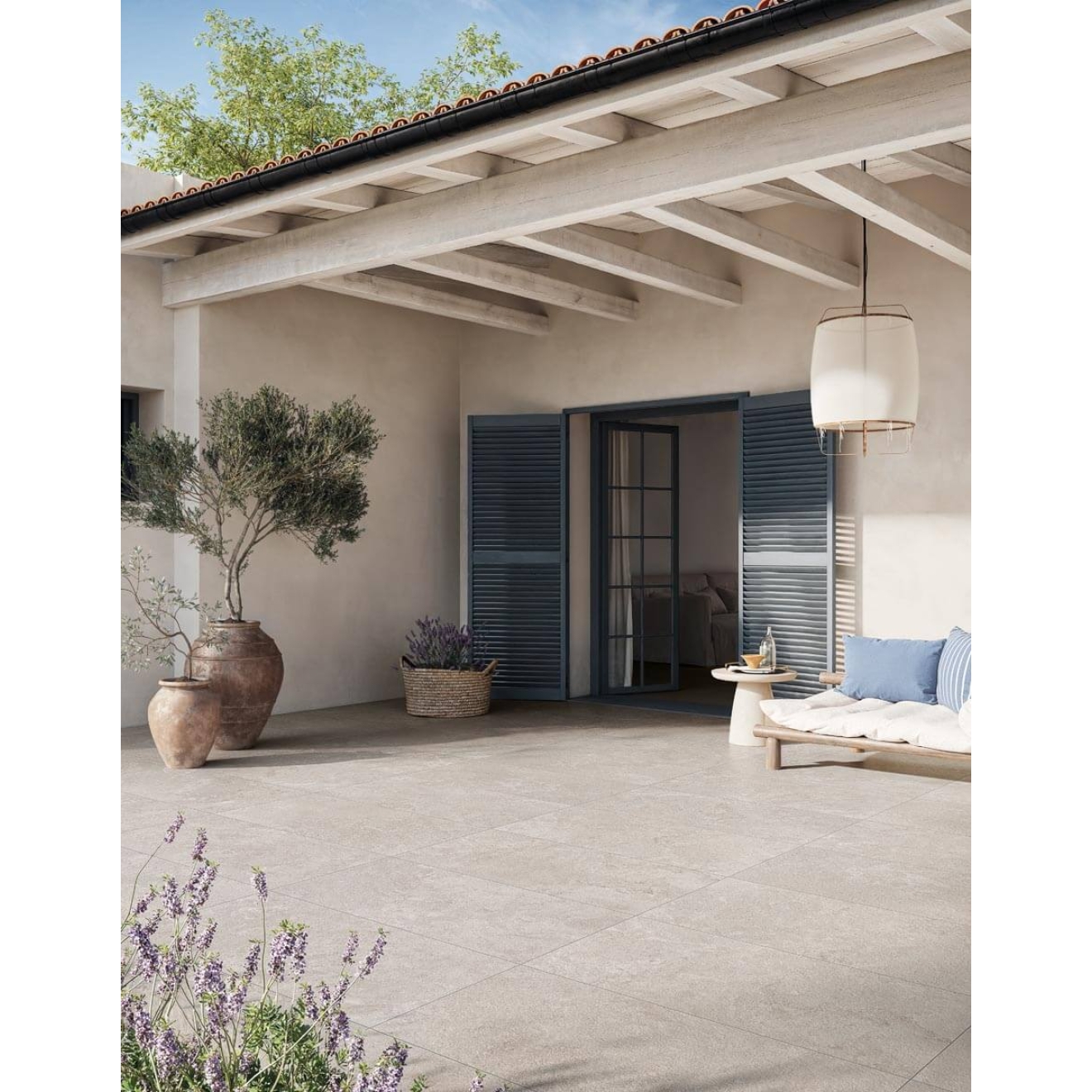 Flaviker Midi Melange Ecru Boden- und Wandfliese 60x120 cm