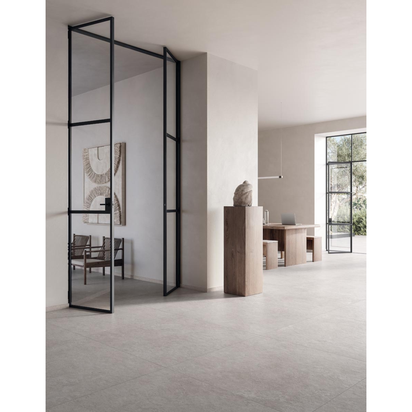 Flaviker Midi Nature Ecru Bodenfliese 120x120 cm