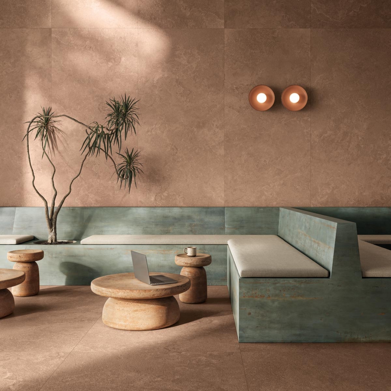 Flaviker Midi Melange Terre Boden- und Wandfliese 60x120 cm