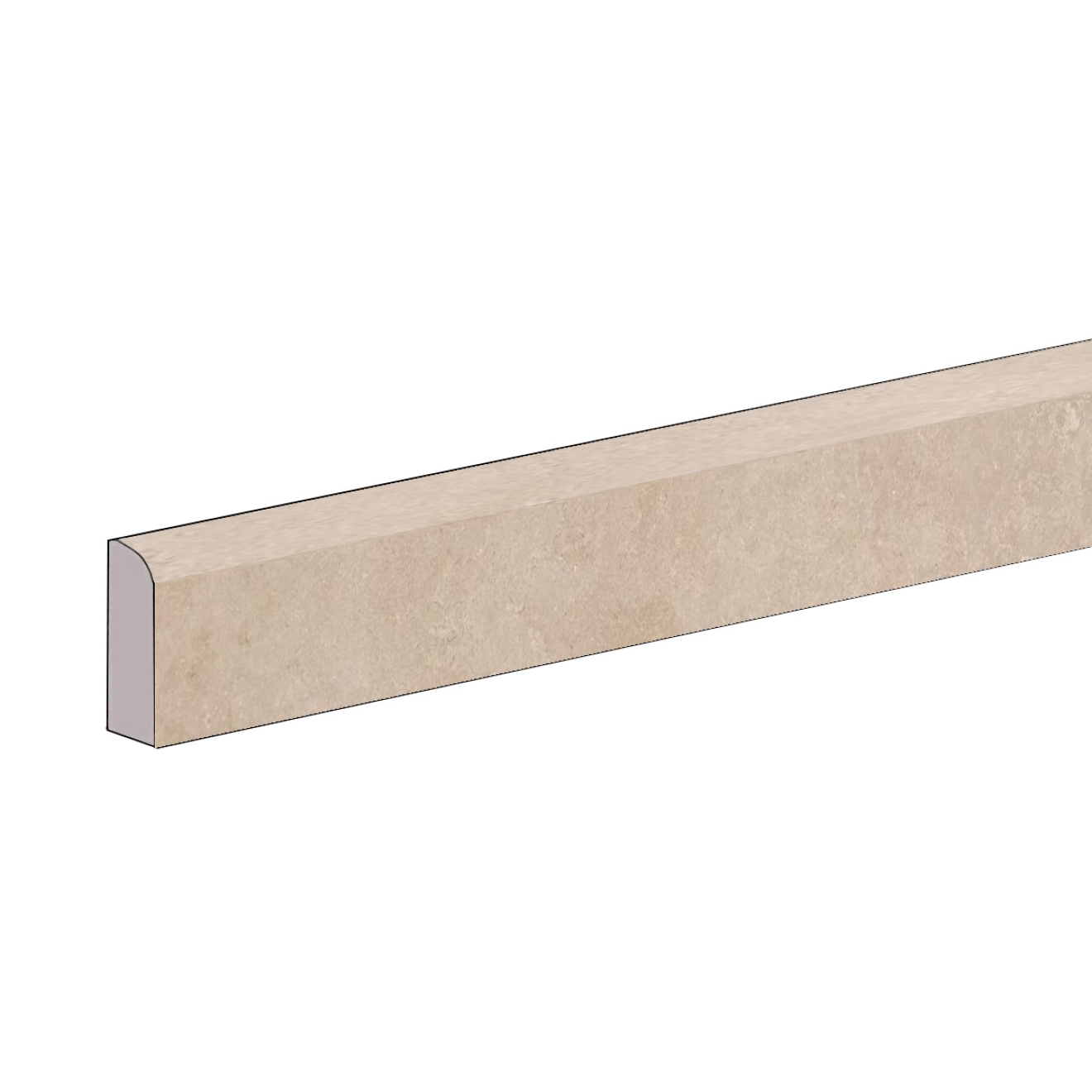 Flaviker Midi Nature Beige Sockel 5,5x120 cm