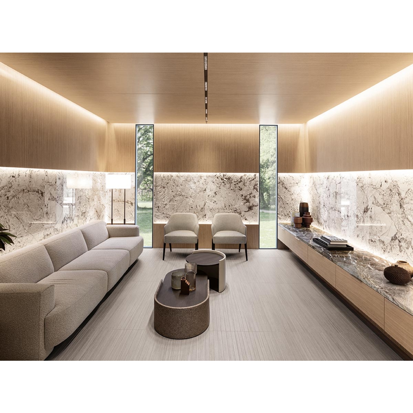 Florim Creative Design Nature Mood Glacier Glossy Boden- und Wandfliese 60x120 cm