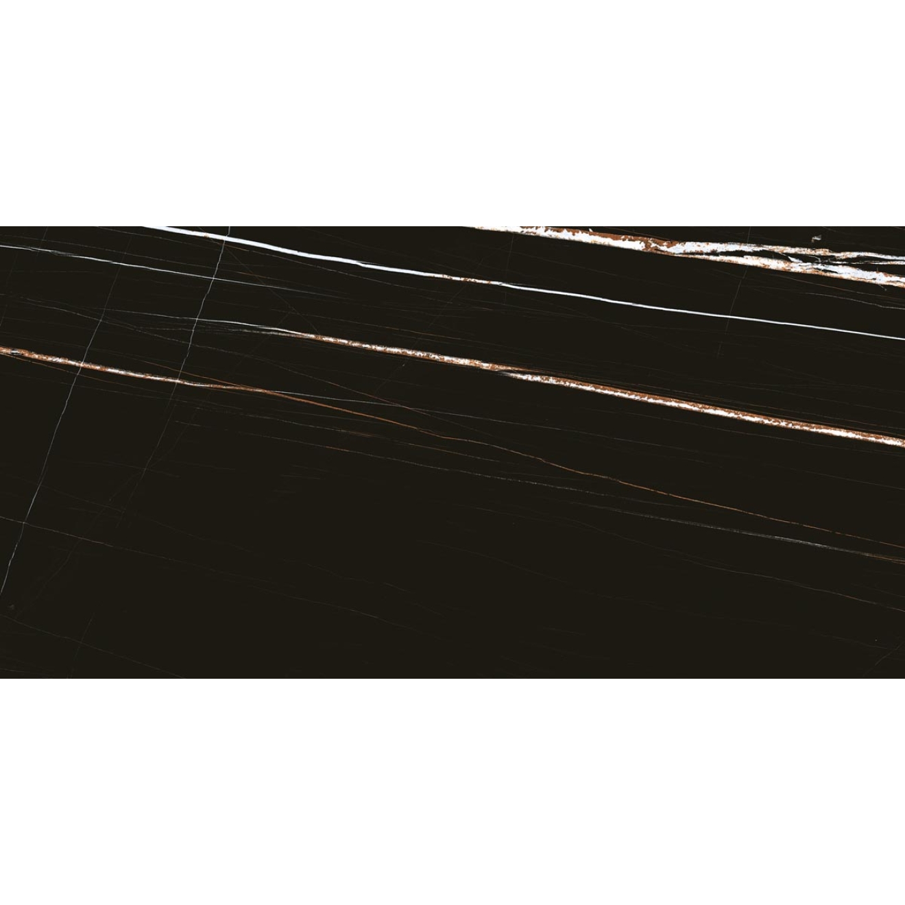 Florim Creative Design Stones & More 2.0 Sahara Noir Glossy Boden-und Wandfliese 60x120 cm