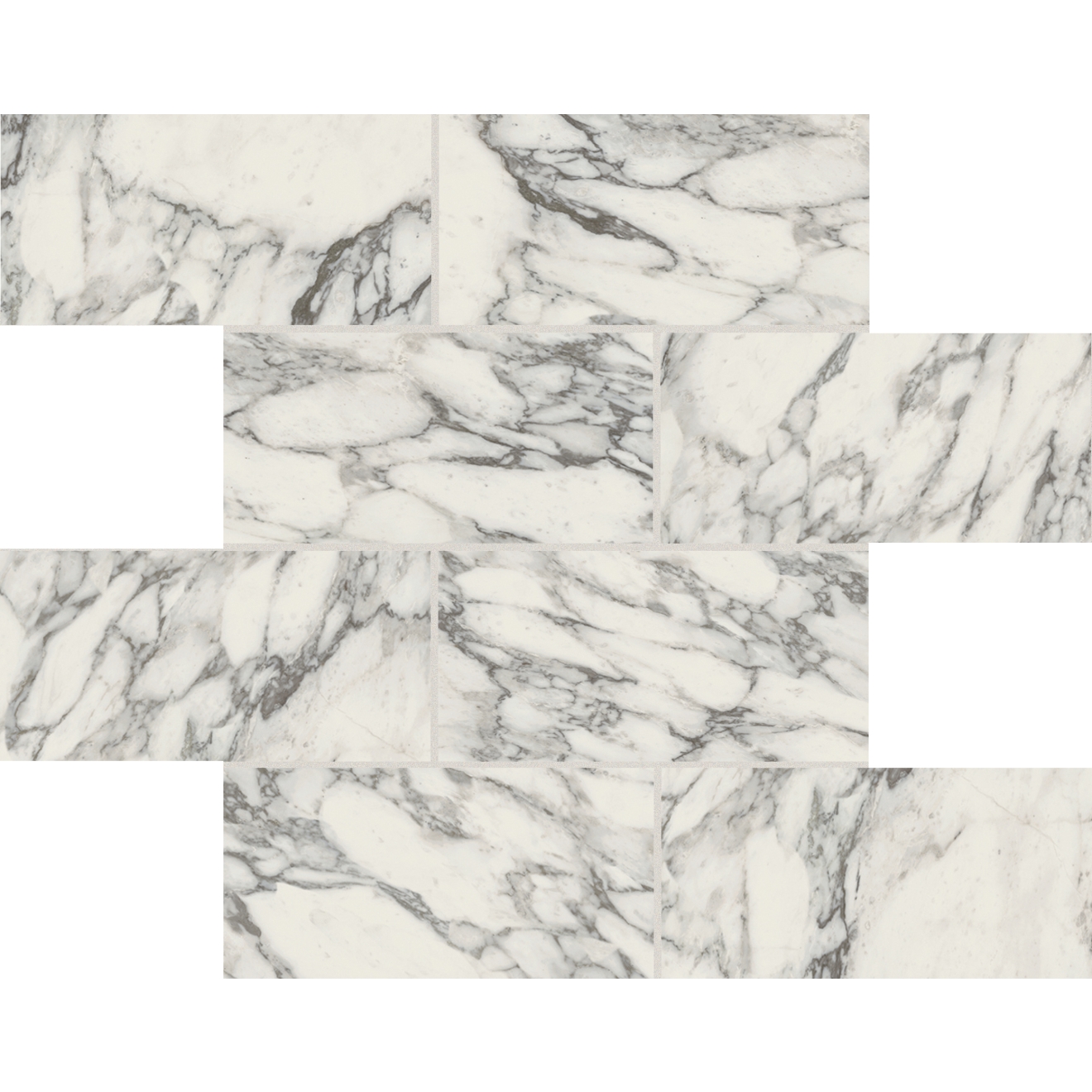 Florim Creative Design Stones & More 2.0 Arabescato White Natural Dekor Muretto 7,5x15 6mm