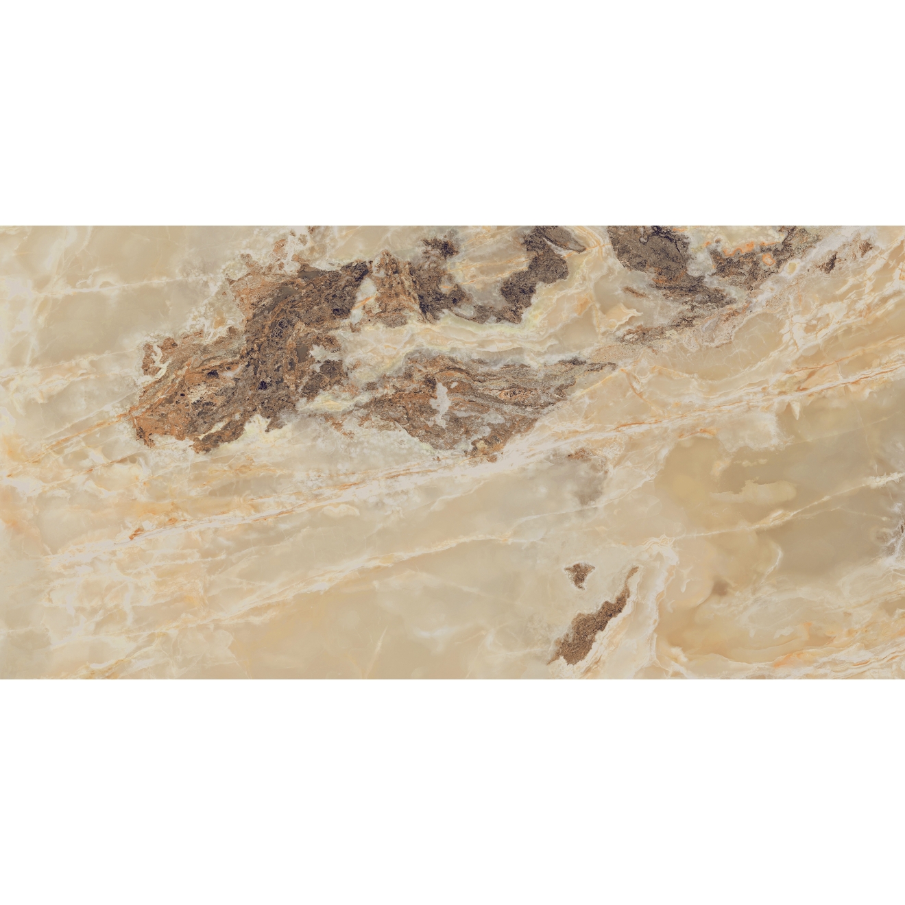 Florim Creative Design Onyx&More Golden Blend Glossy Boden- und Wandfliese 60x120 cm