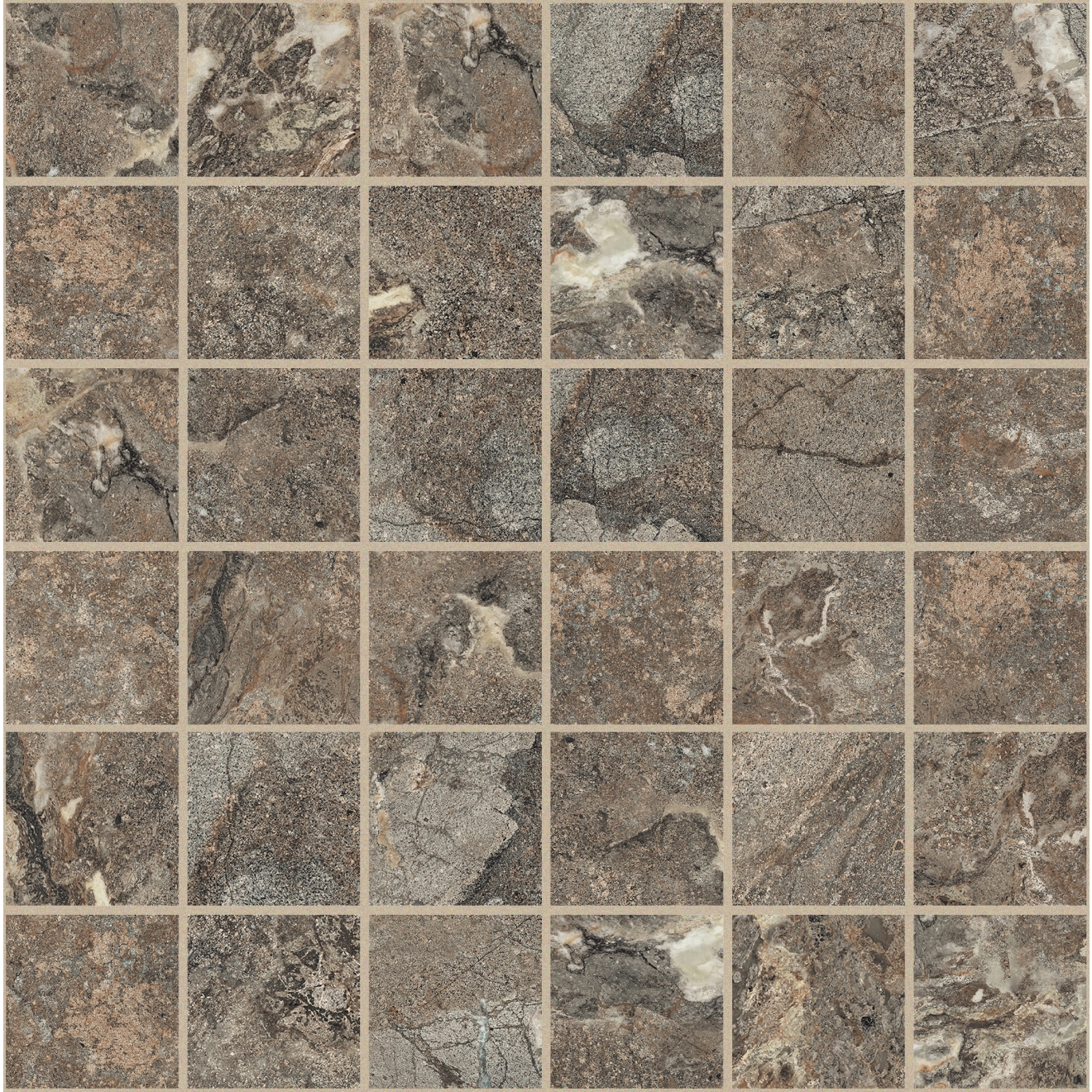 Florim Creative Design Onyx&More Golden Porphyry Strukturiert Mosaik 5x5 cm