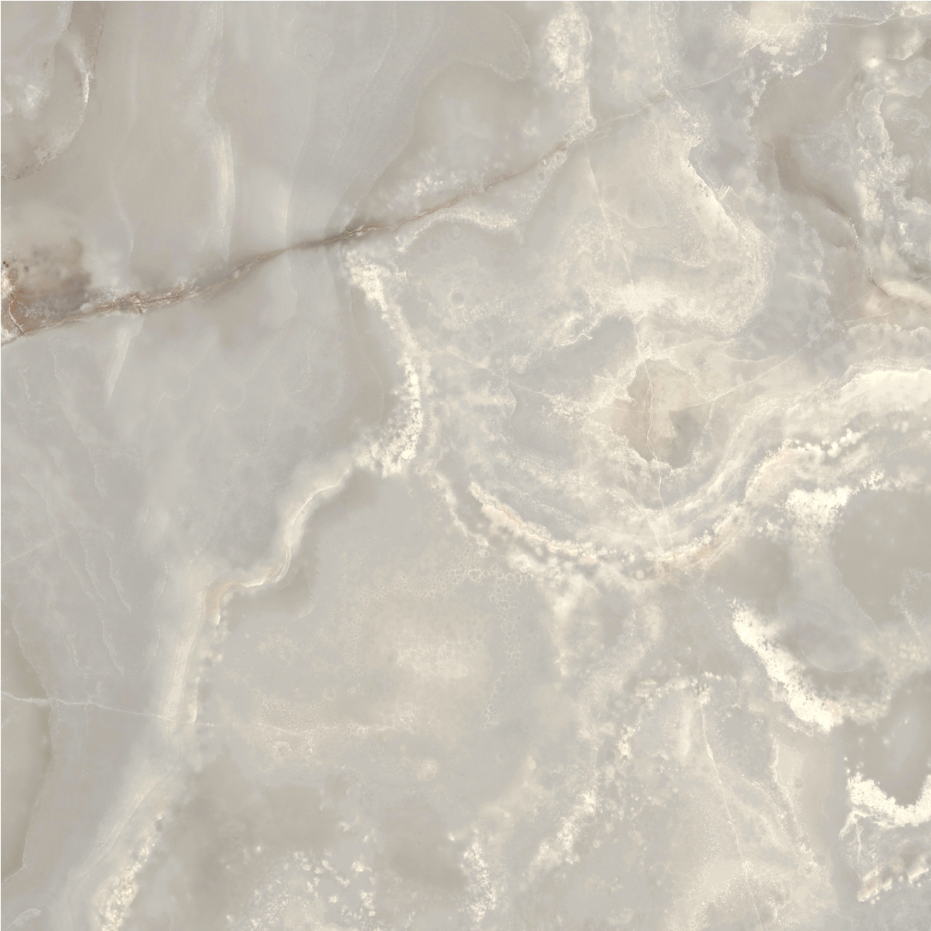 Florim Creative Design Onyx&More Silver Onyx Satin Boden- und Wandfliese 60x60 cm