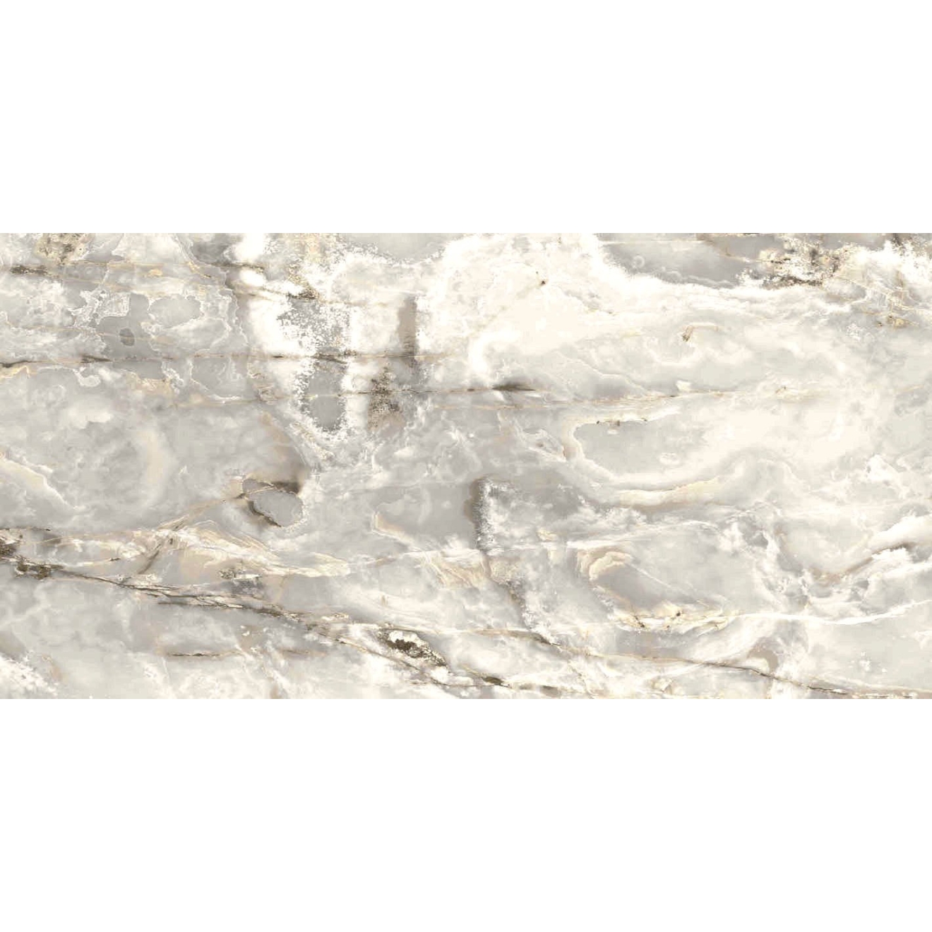 Florim Creative Design Onyx&More White Blend Glossy Boden- und Wandfliese 60x120 cm 6 mm