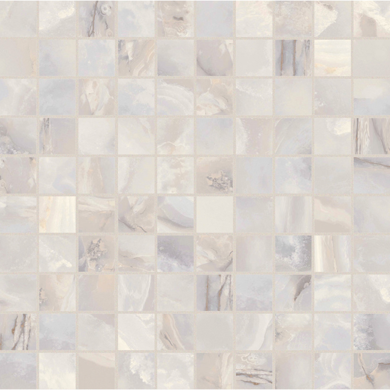 Florim Creative Design Onyx&More White Onyx Satin Mosaik 3x3 cm