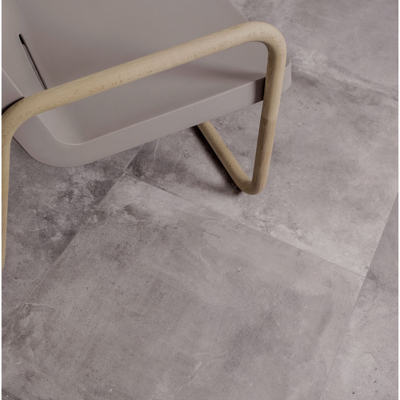 PrimeCollection UniPLUS Smoke Bodenfliese rektifiziert 80x80 cm