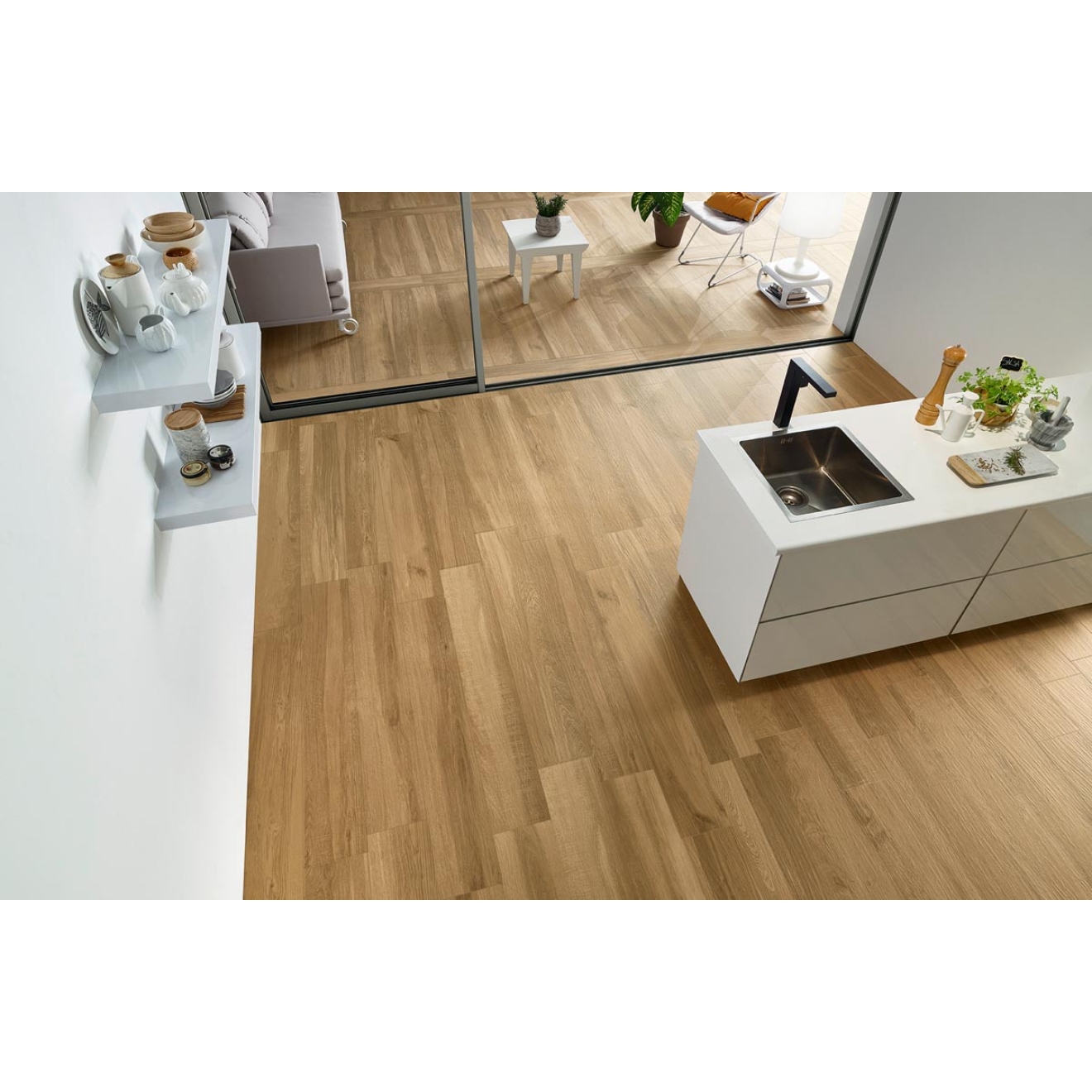 Margres Grove Brown Natural Boden-und Wandfliese 20x120 cm