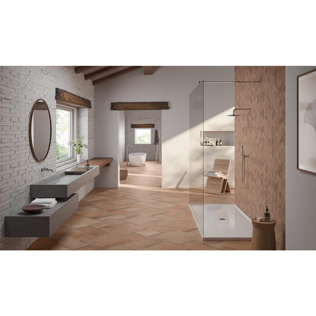 PrimeCollection Heartland Amber Mosaik Esagone 28x32 cm