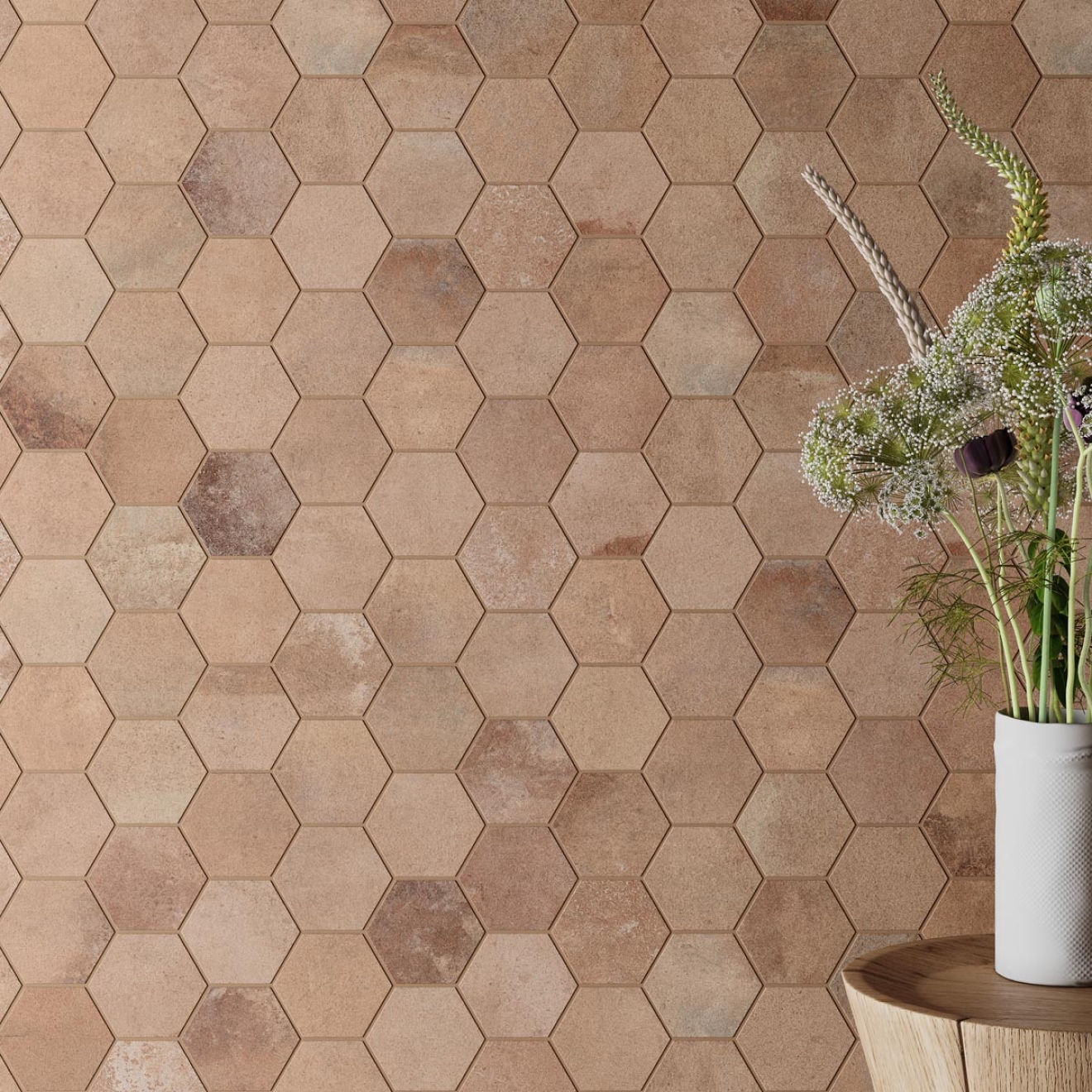 PrimeCollection Heartland Amber Mosaik Esagone 28x32 cm