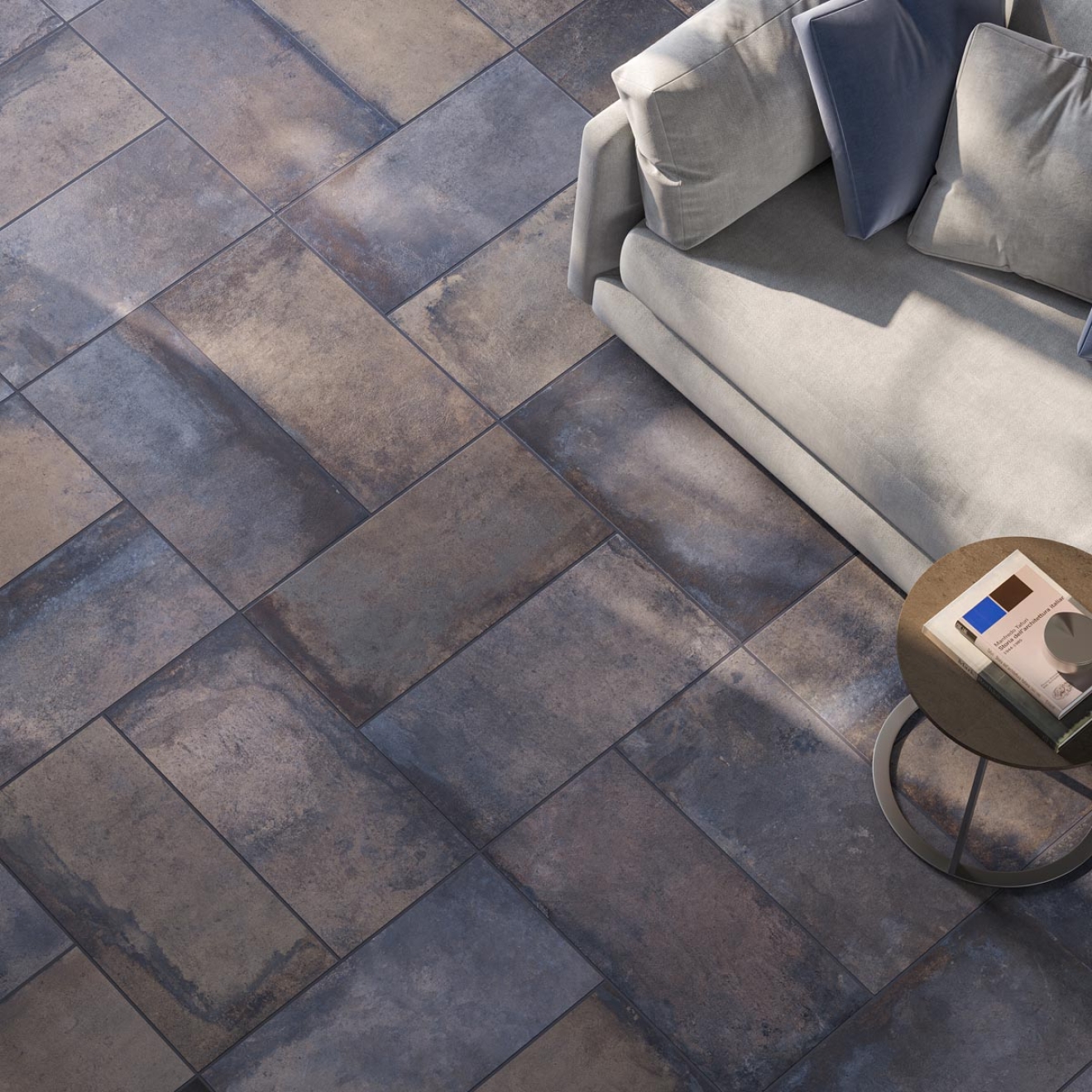 PrimeCollection Heartland Charcoal Wand- und Bodenfliese 30x30 cm