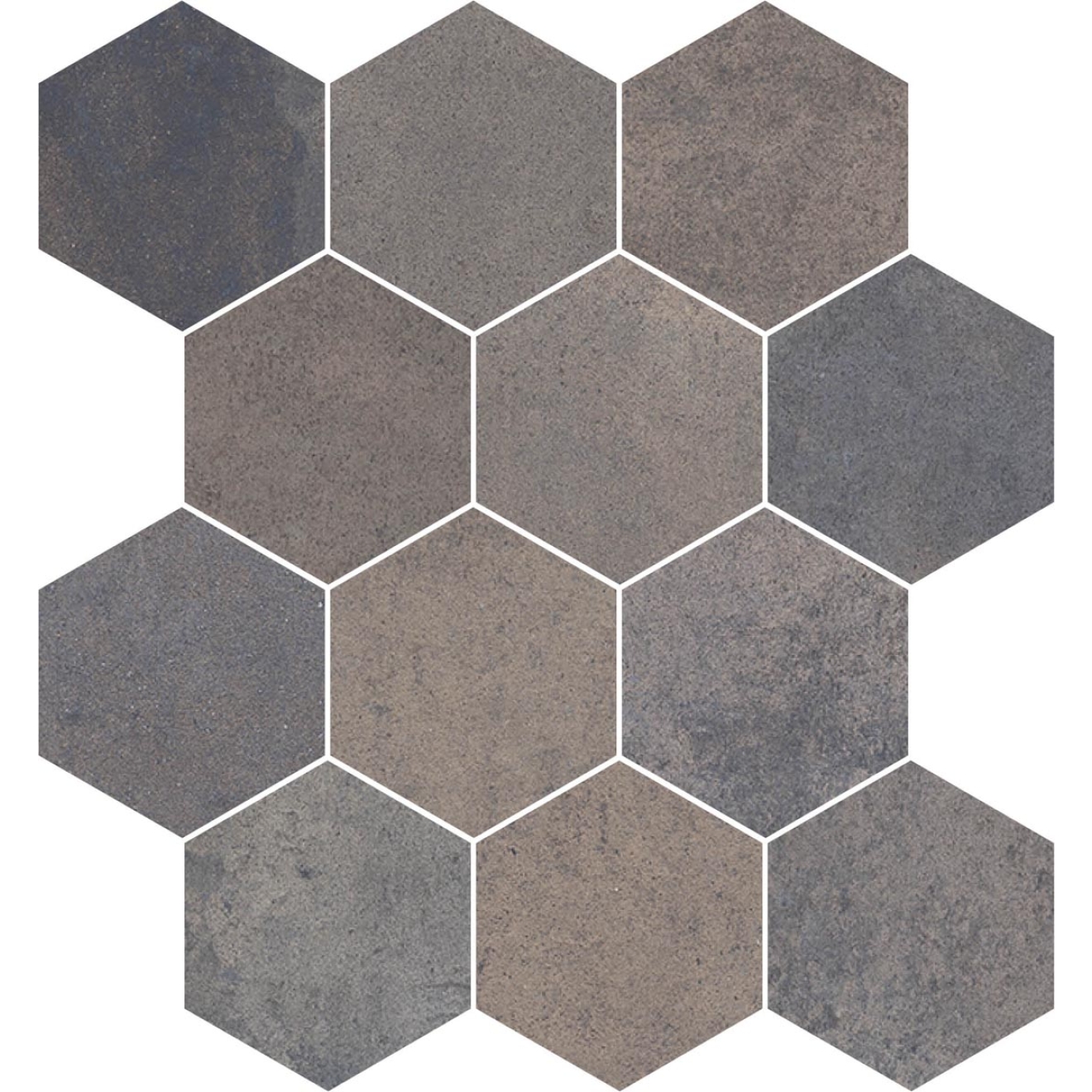 PrimeCollection Heartland Charcoal Mosaik Esagone 28x32 cm