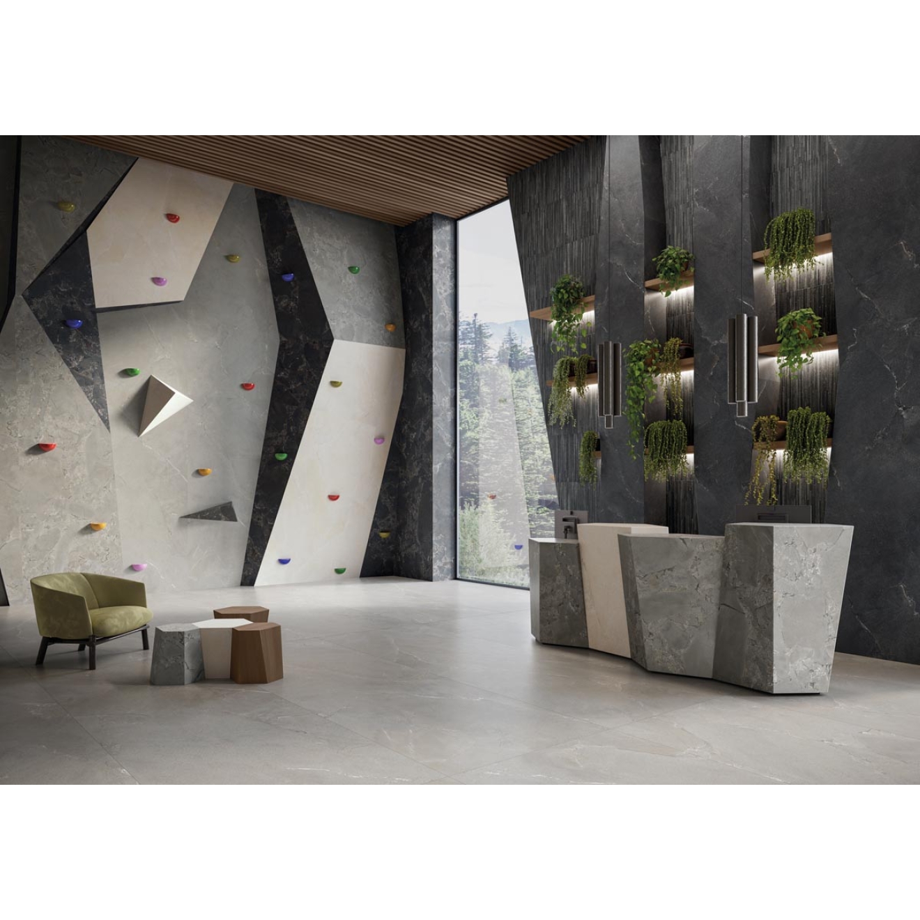 Provenza Unique Intensity Cobblestone Grey Matt Boden- und Wandfliese 60x120 cm