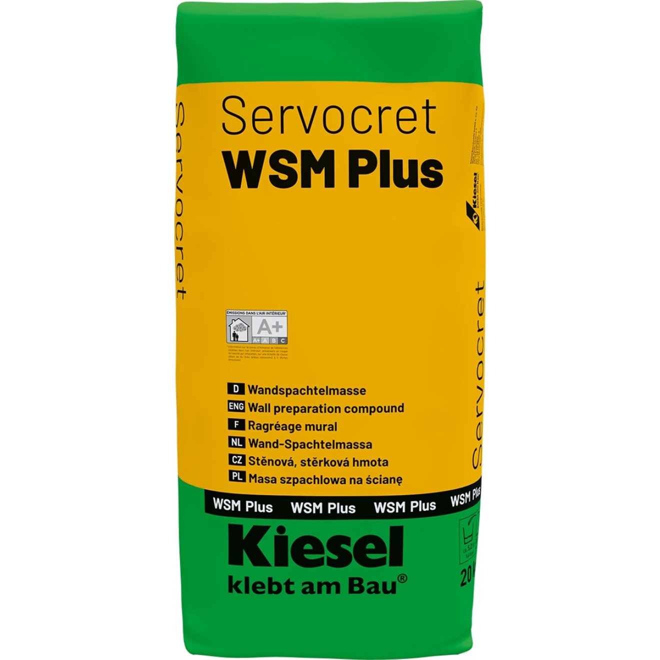 Kiesel Servocret WSM Plus Wandspachtelmasse 20 kg Sack