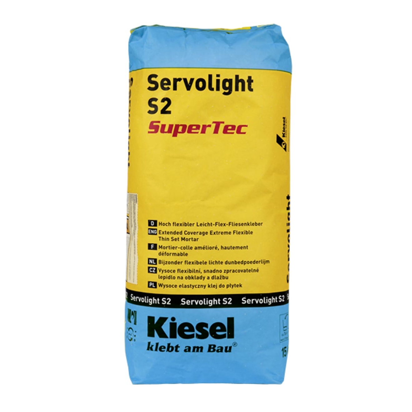 Kiesel Servolight S2 SuperTec Leicht-Flex-Fliesenkleber 15 kg Sack