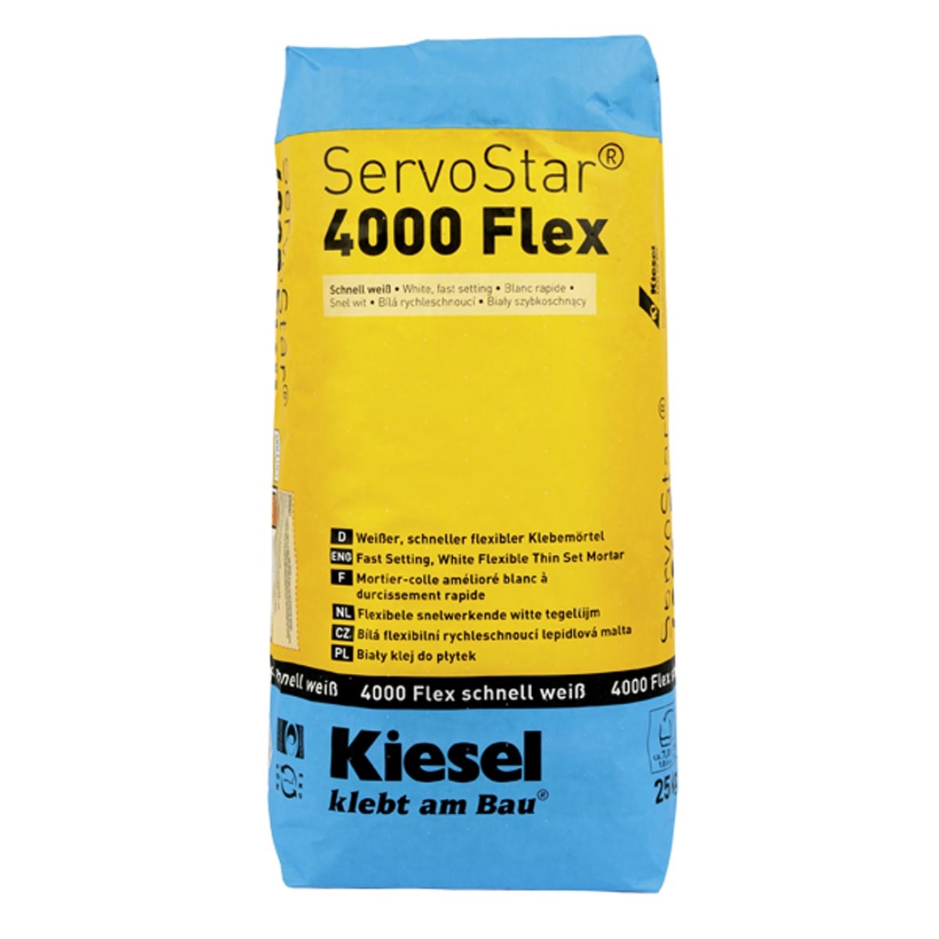 Kiesel ServoStar 4000 Flex weiß schneller Klebemörtel 25 kg Sack