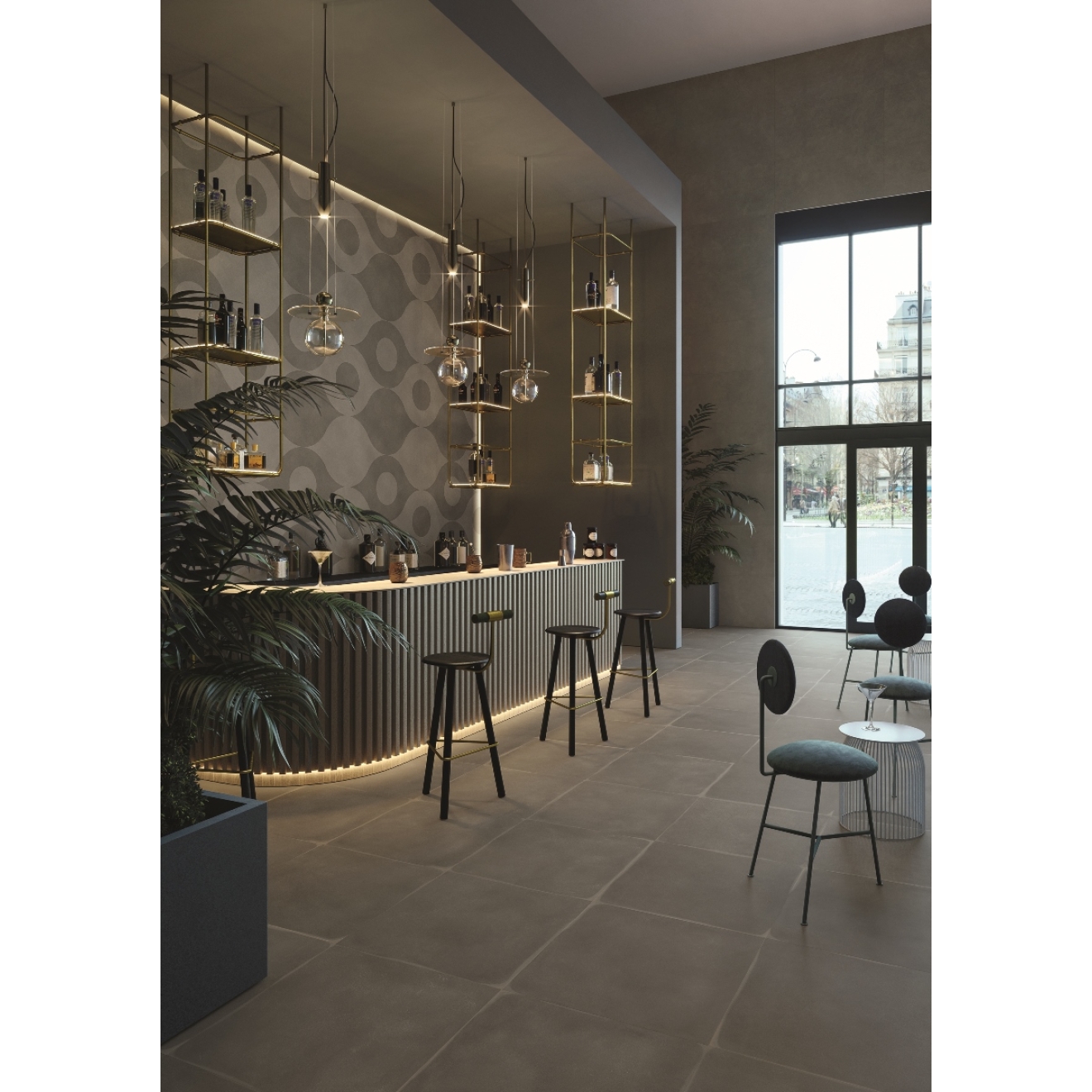 Provenza Karman Antracite Boden- und Wandfliese 90x90 cm