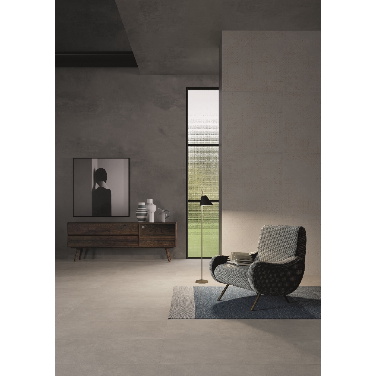 Provenza Karman Cenere Boden- und Wandfliese 90x90 cm