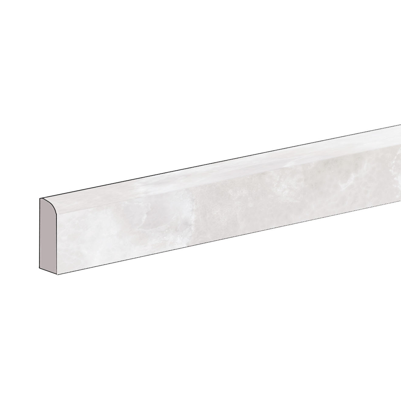 Keope Onice Pearl Sockel Lappato (poliert) 7,2x60 cm