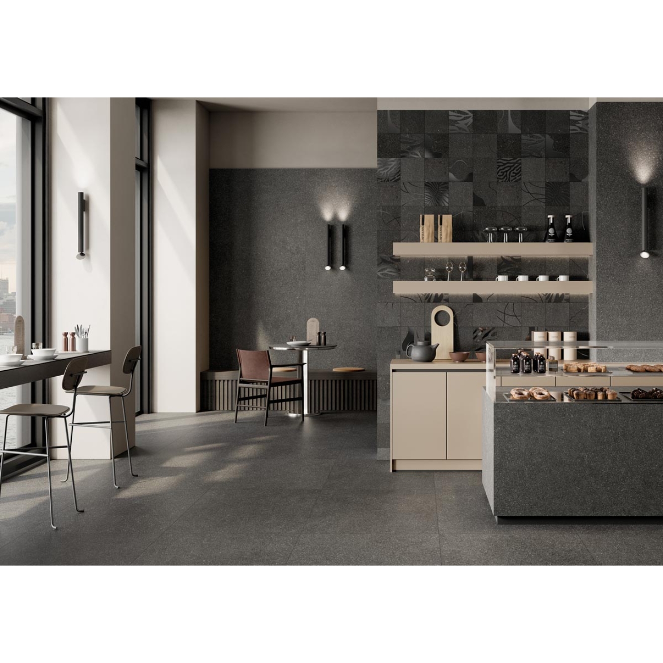 Keope Lavica Anthracite Boden- und Wandfliese ULTRAmatt 60x120 cm