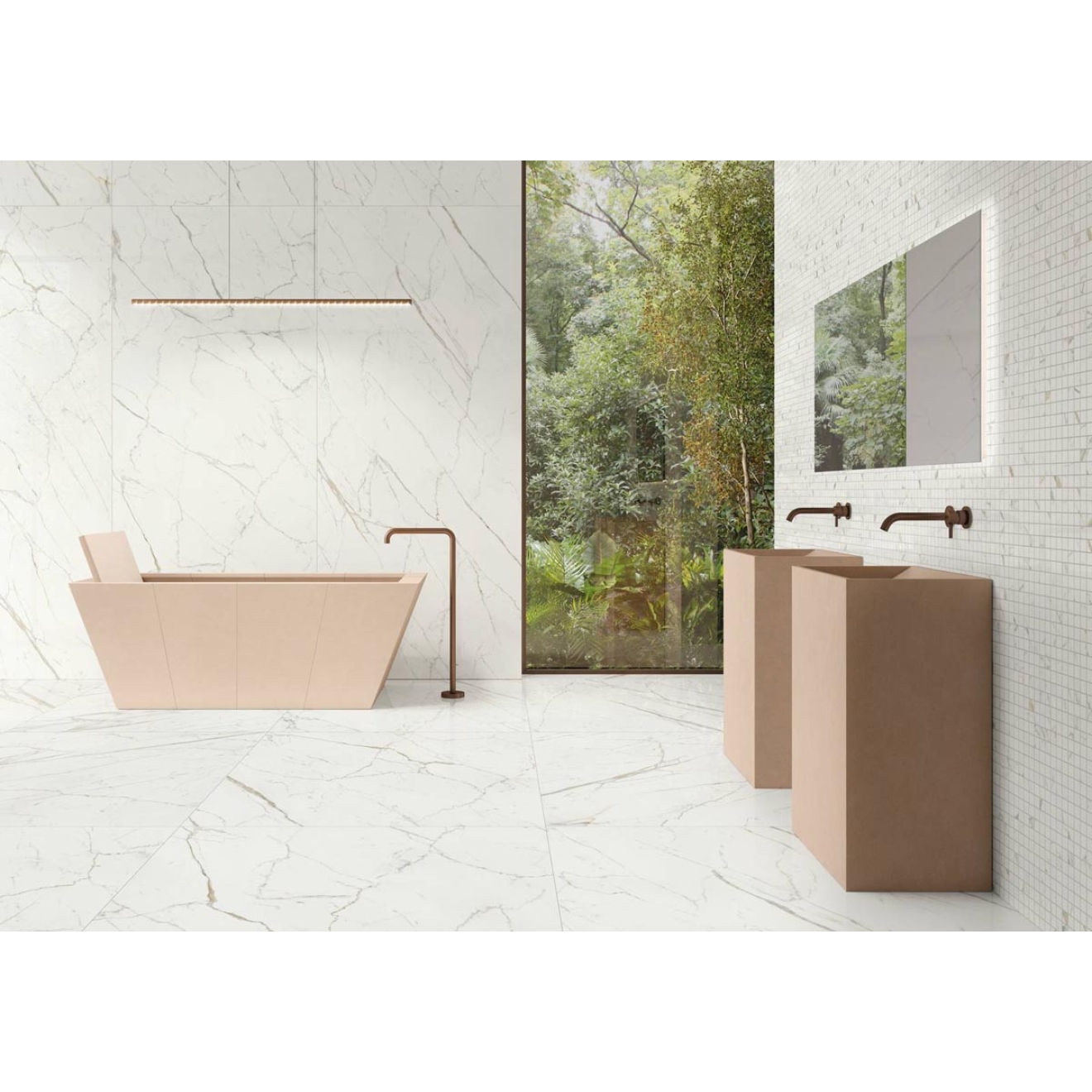 Keope Elements Lux Calacatta Statuarietto Boden- und Wandfliese Lappato (poliert) 60x60 cm