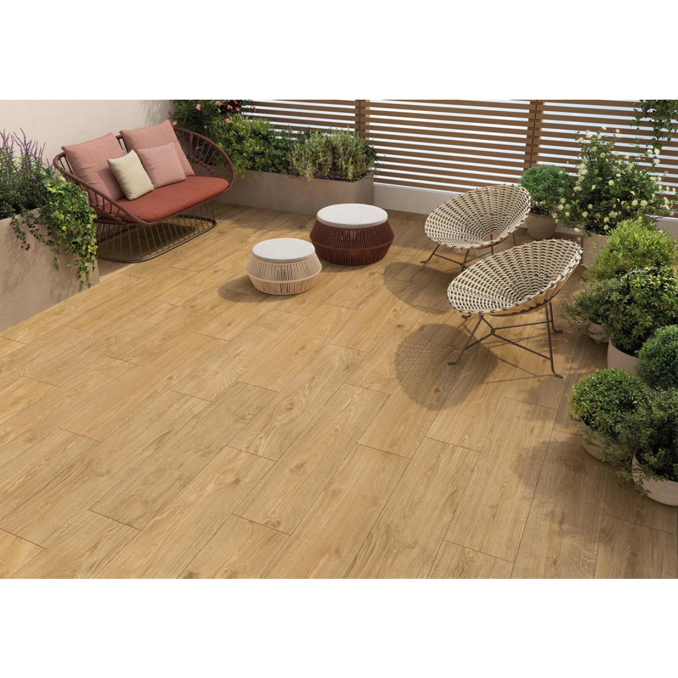 Keope Journey Honey Boden- und Wandfliese Natural (R9) 5x120 cm