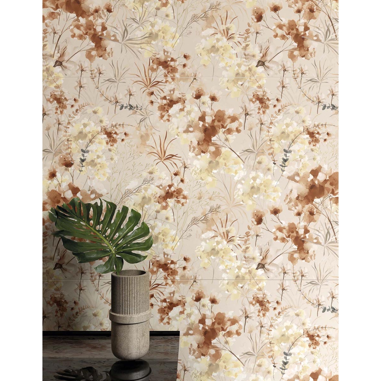 Keope Journey Watercolor Wanddekor Natural (R9) 60x120 cm