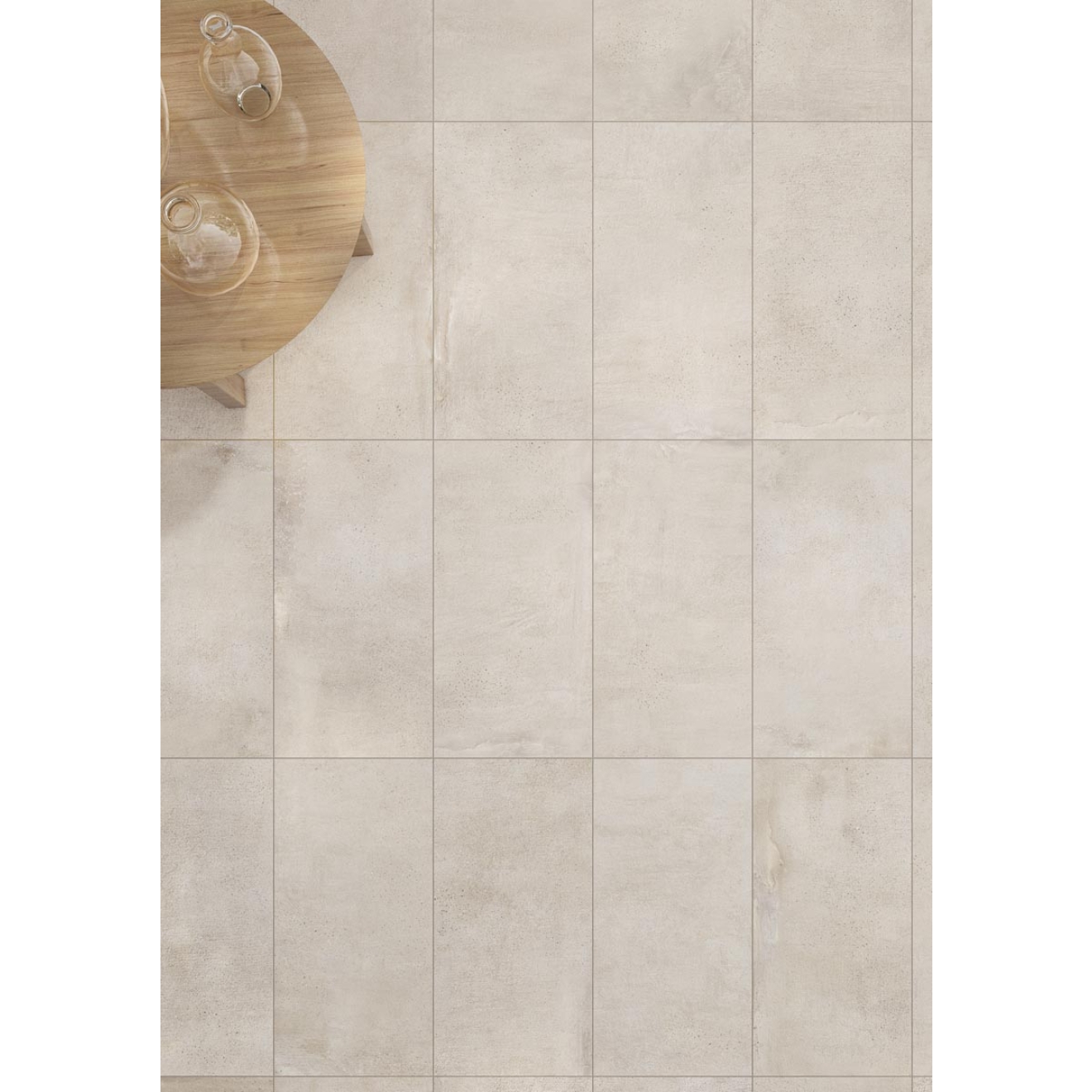 Keope Street Milano Ivory Boden- und Wandfliese Strukturiert (R10) 22,5x45 cm