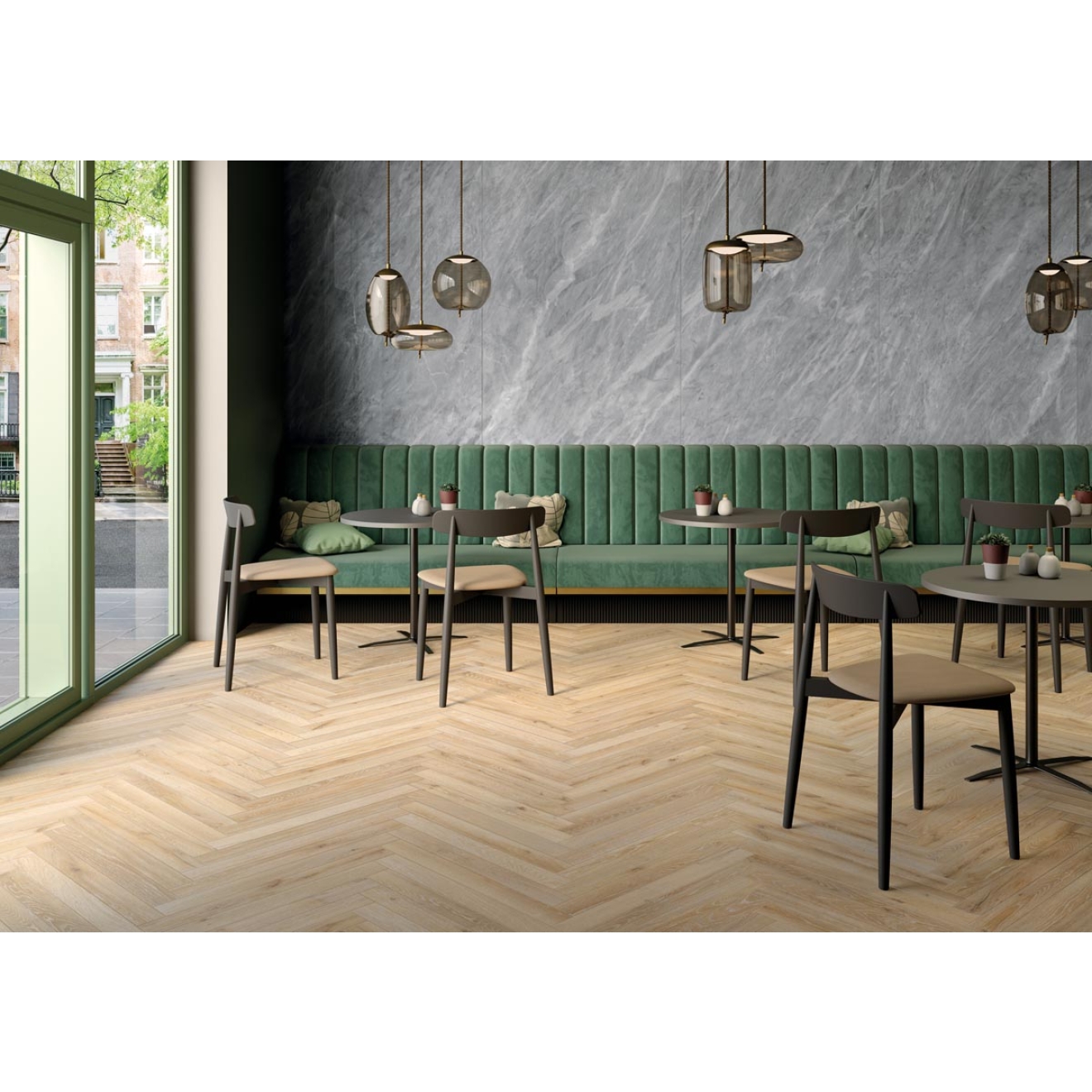 Keope Unica Almond Boden- und Wandfliese Natural (R9) 20x120 cm