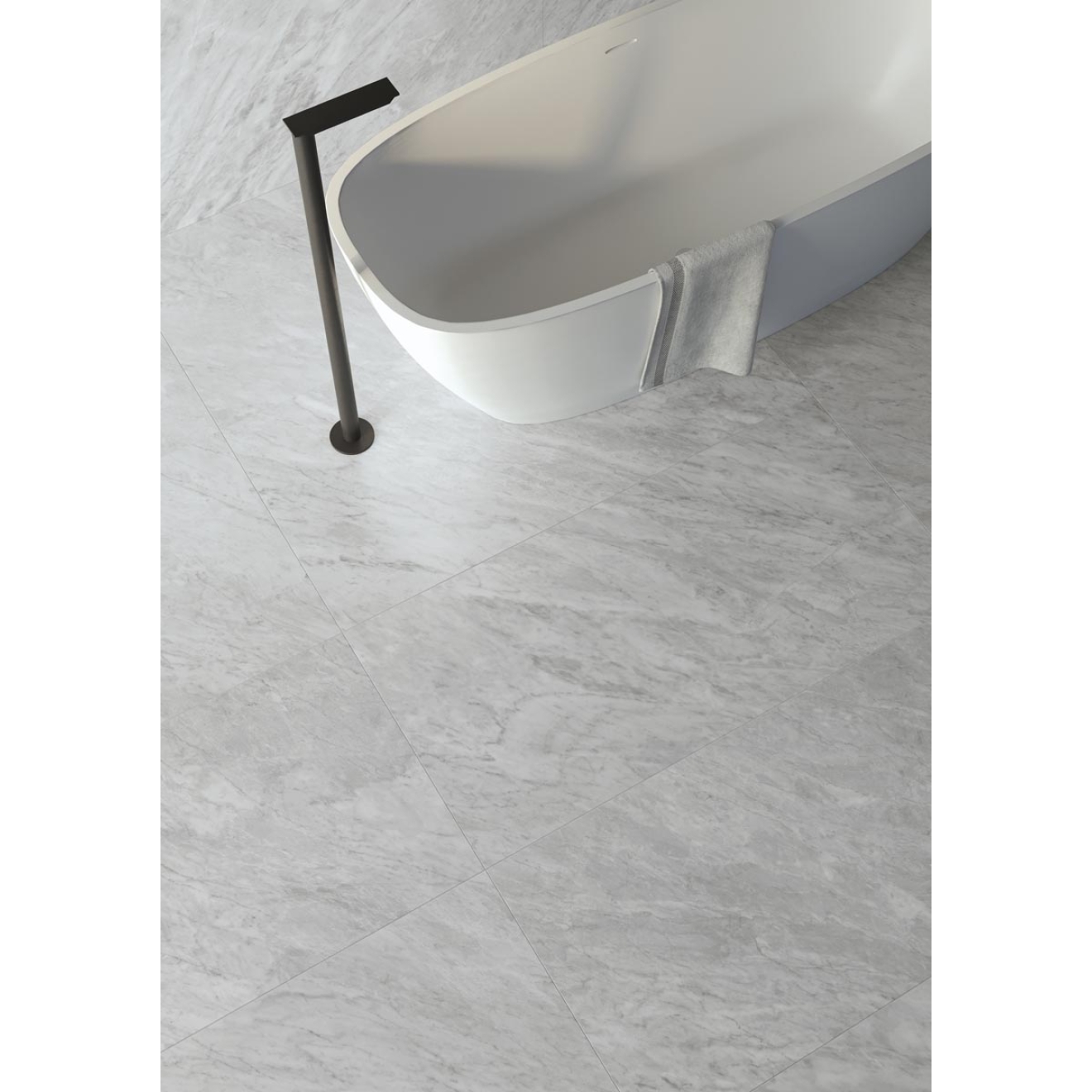 Keope Versilia Bardiglio Silver Boden- und Wandfliese ULTRAsilky 120x120 (119,5x119,5) cm