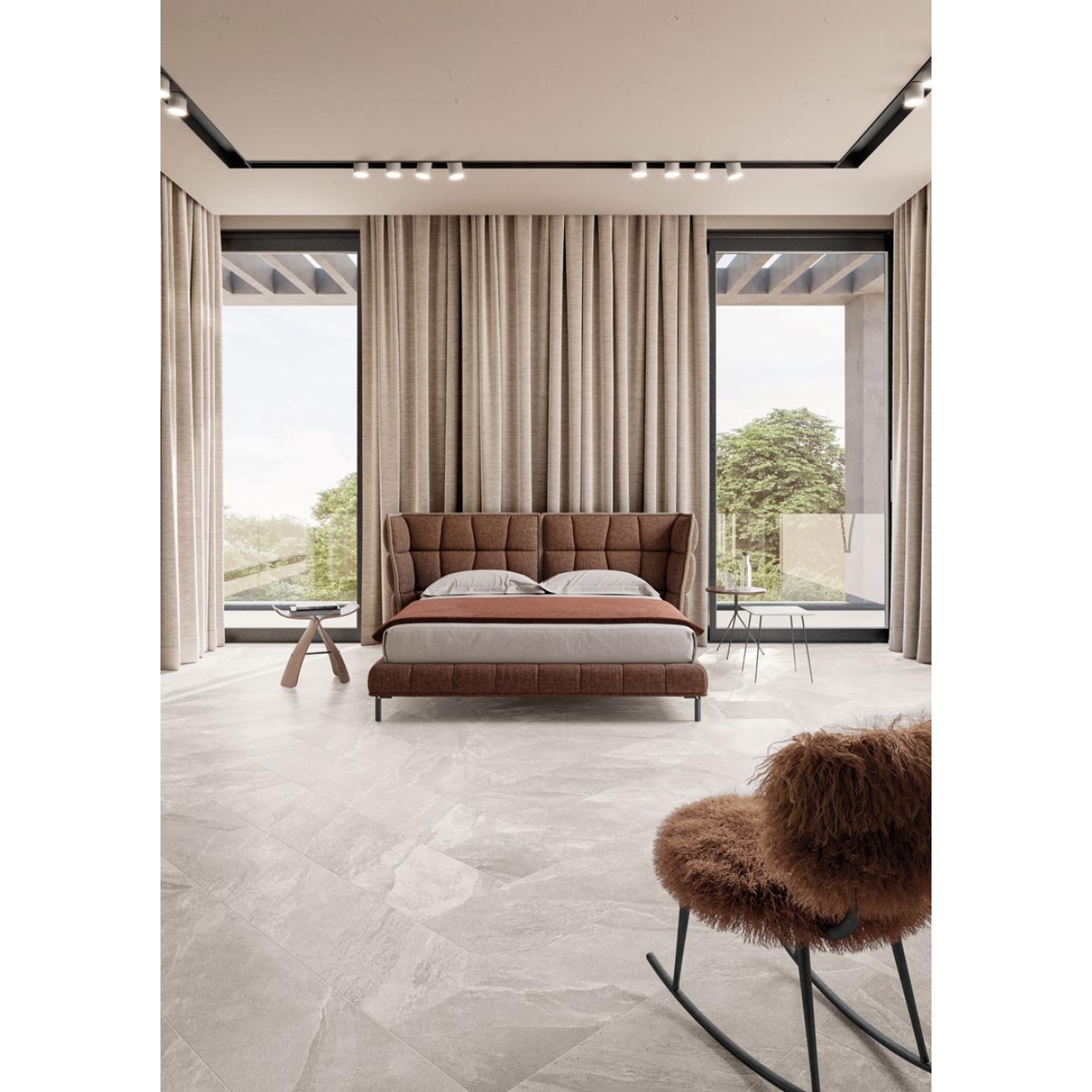 Keope Ubik Greige Boden- und Wandfliese ULTRAmatt 9,7x60 cm