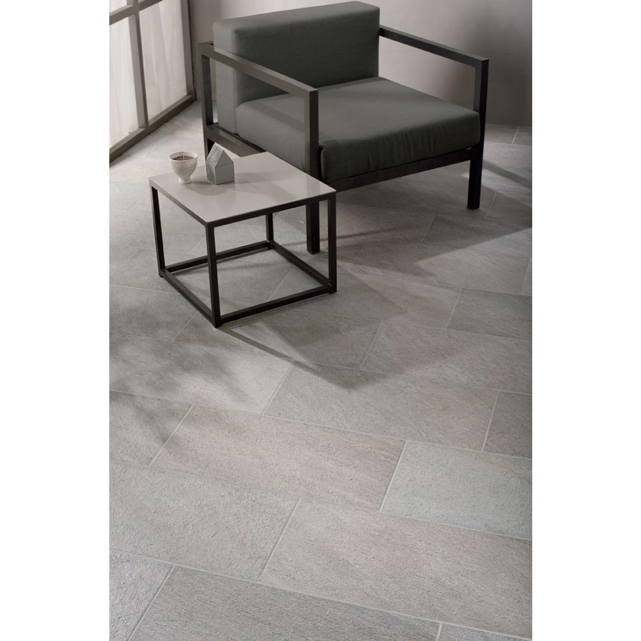 Keope Point Silver Boden- und Wandfliese Strukturiert (R11) 30x60 cm