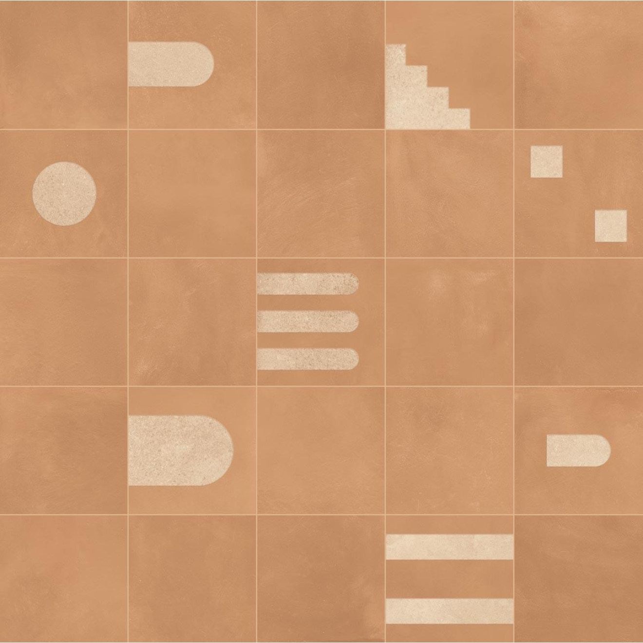 Keope CottoMilano Terracotta Wanddekor Archetipo 20x20 cm
