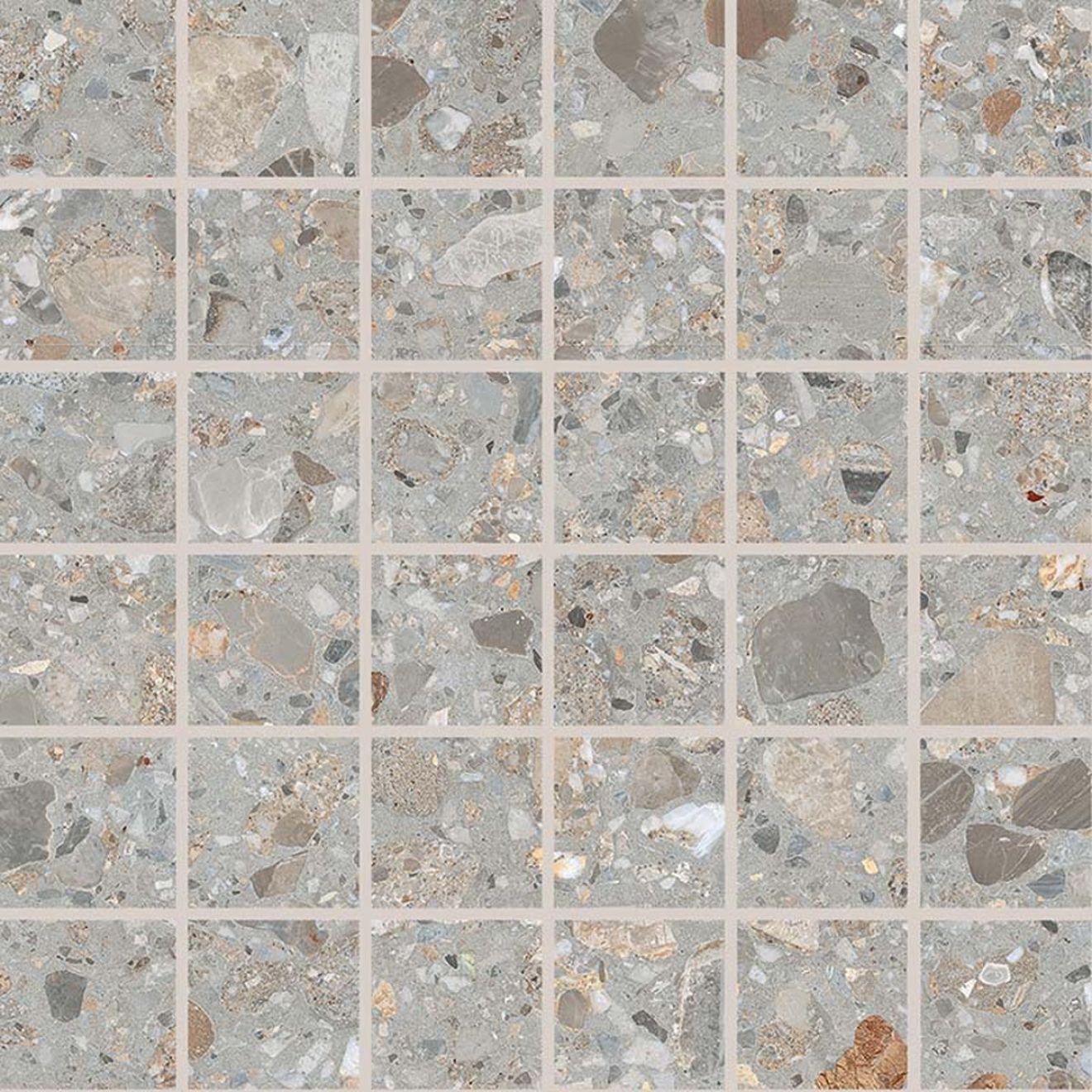 Keope Dolmix Grey Mosaik 5x5 Natural (R9) 30x30 cm