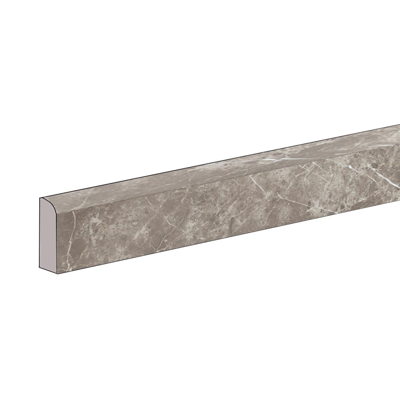 Keope Elements Lux Persian Grey Sockel ULTRAsilky 7,2x60 cm