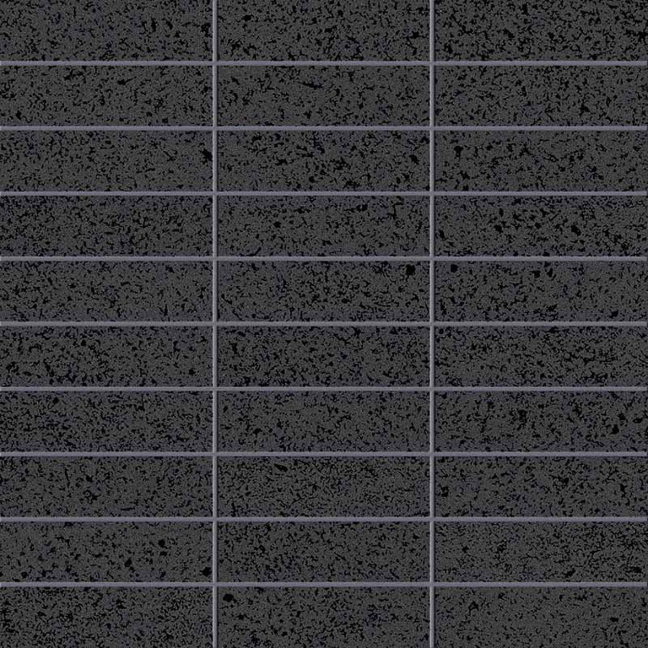 Keope Lavica Black Mosaik Listello Silky 30x30 cm