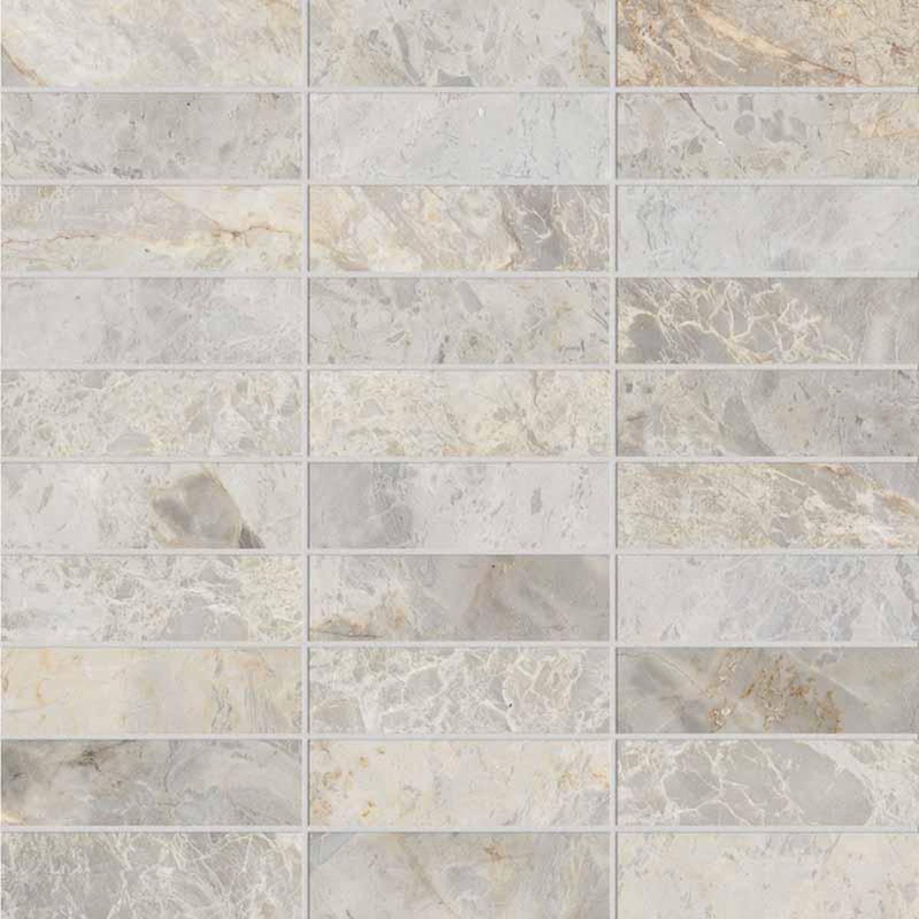 Keope Versilia Fiorito Ivory Mosaik Listello ULTRAsilky 30x30 cm