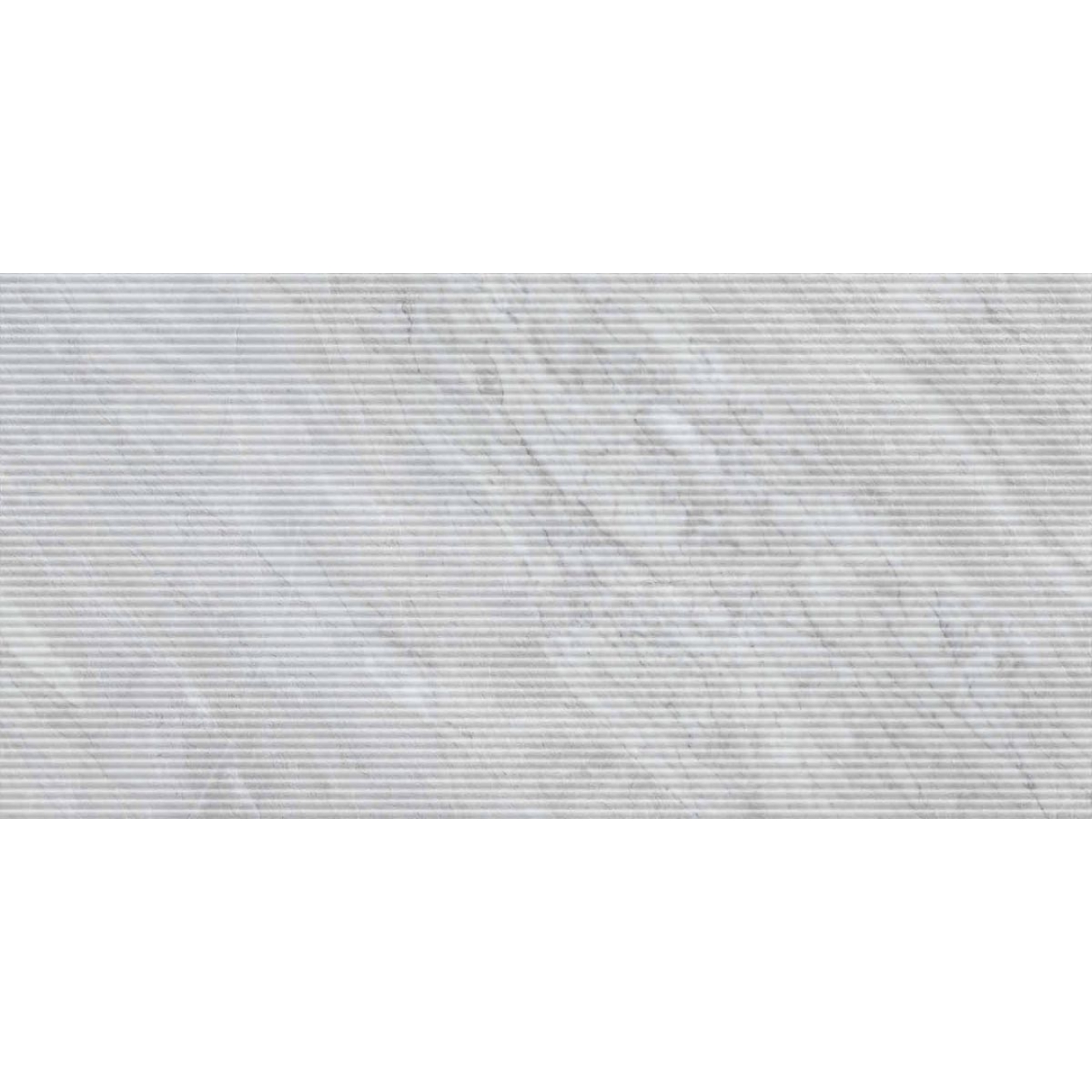 Keope Versilia Bardiglio Silver Dekor Flute 3D Strukturiert 3D 60x120 cm